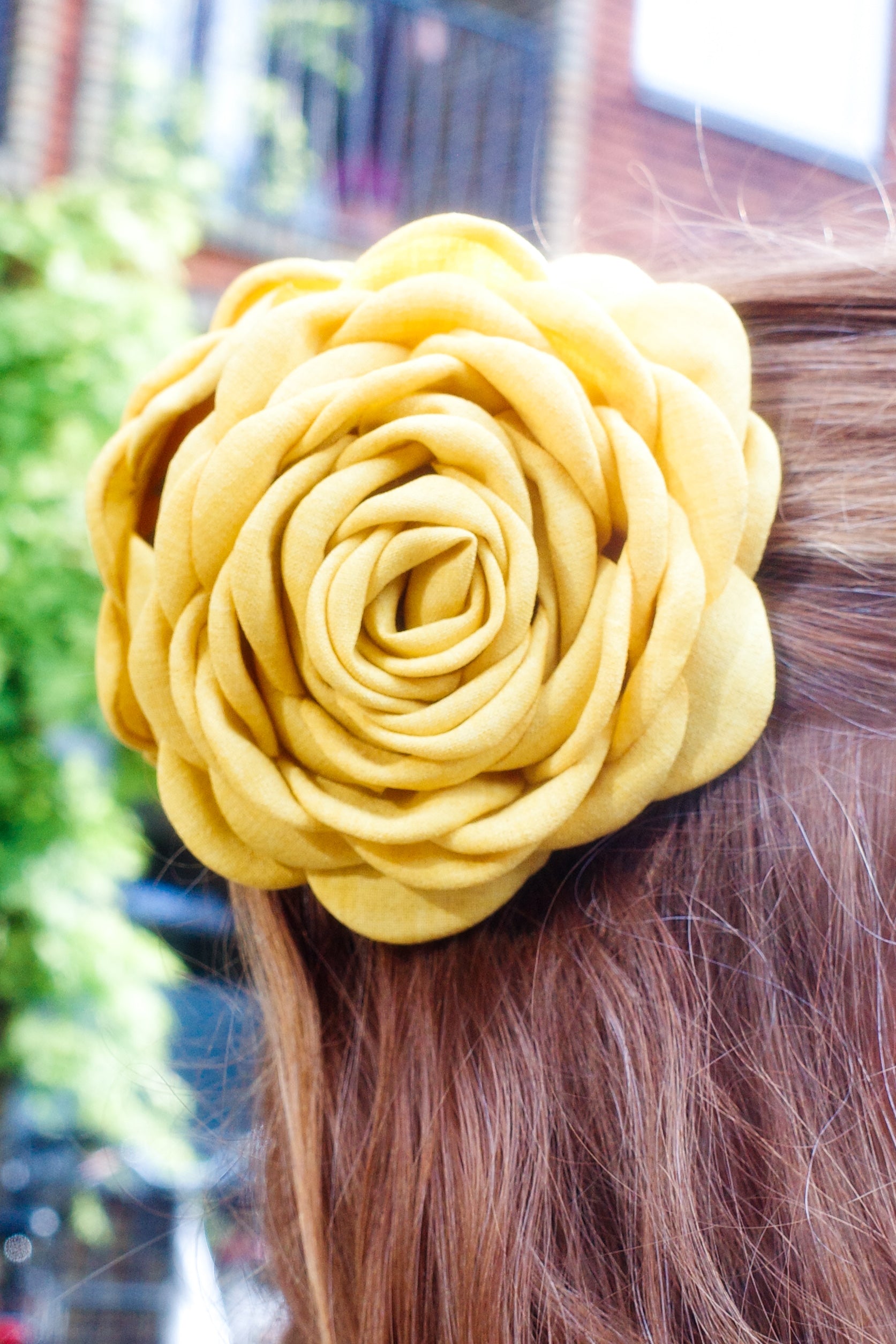 Rosie Hair Clip - Mustard