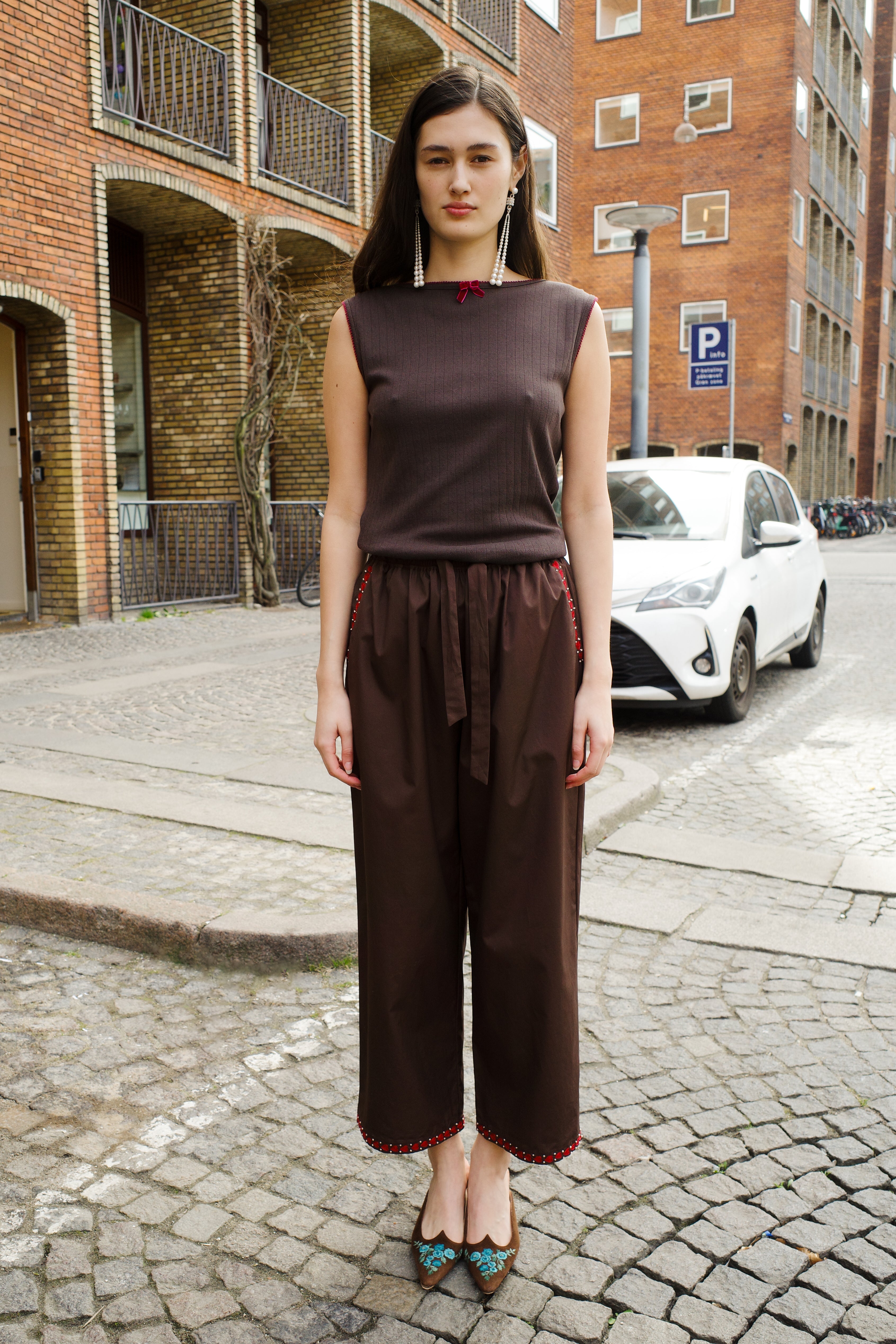 Hannah love pants - dark brown