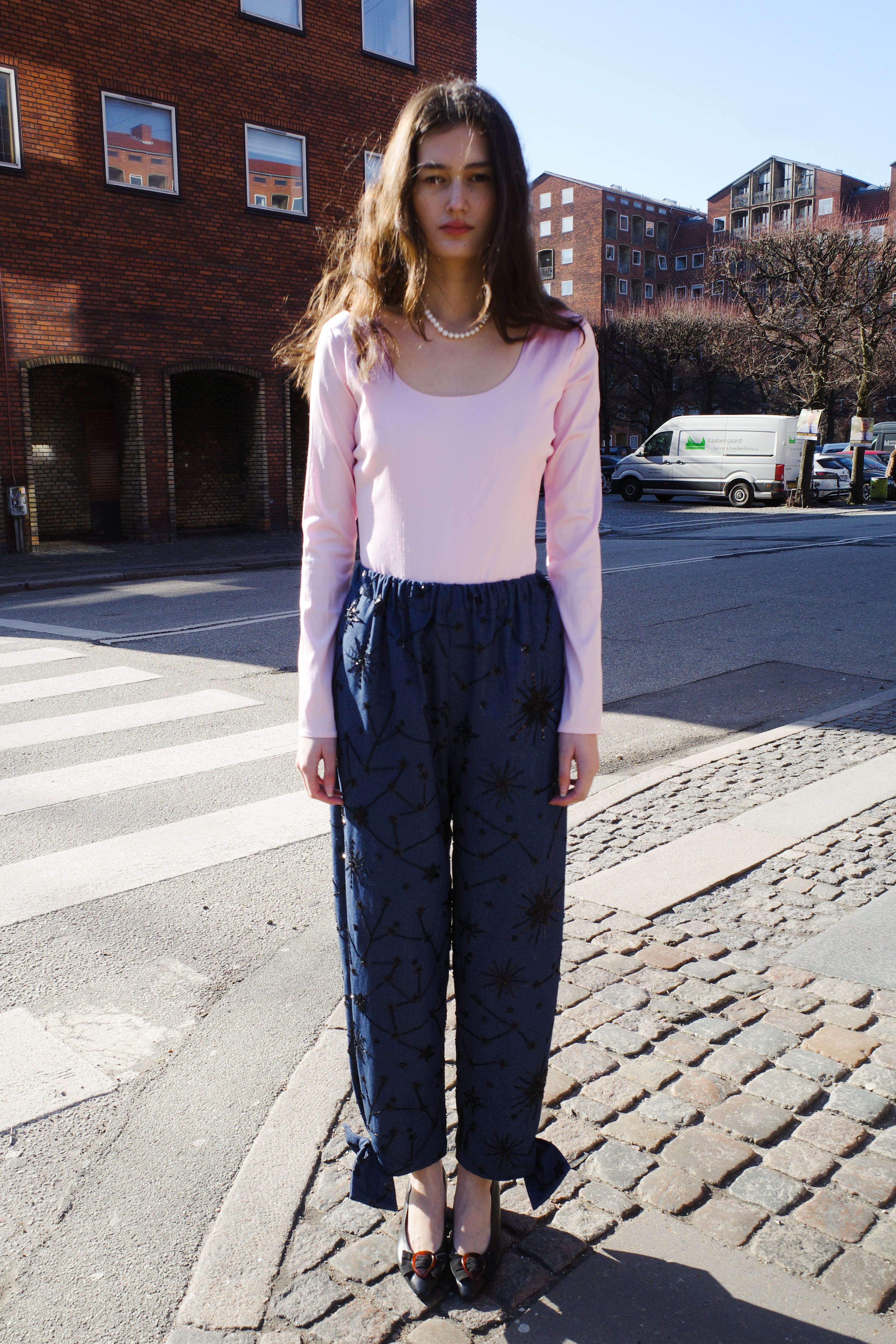 Coco pants - Denim sequins