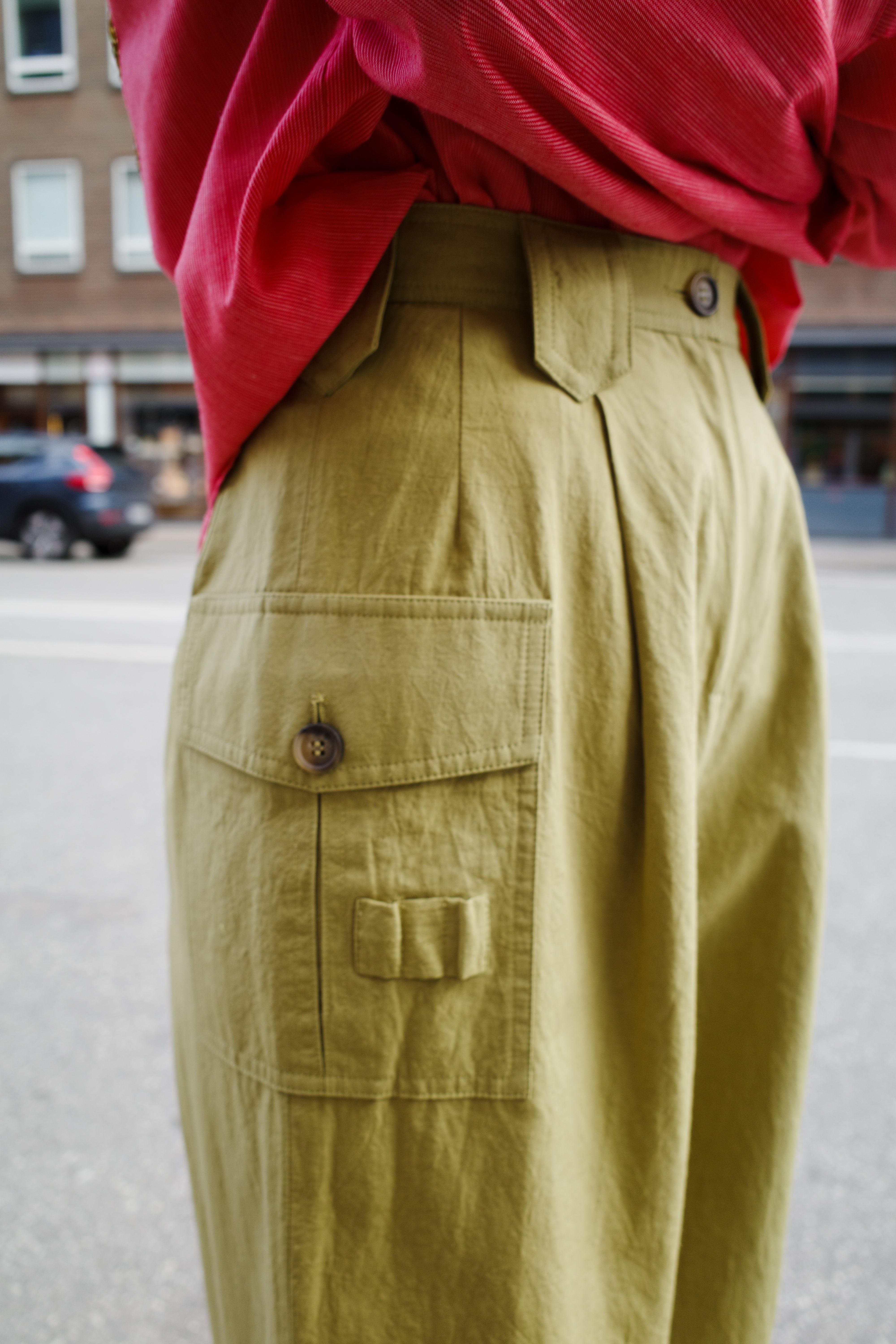 Beatrice Pants - Bright Olive