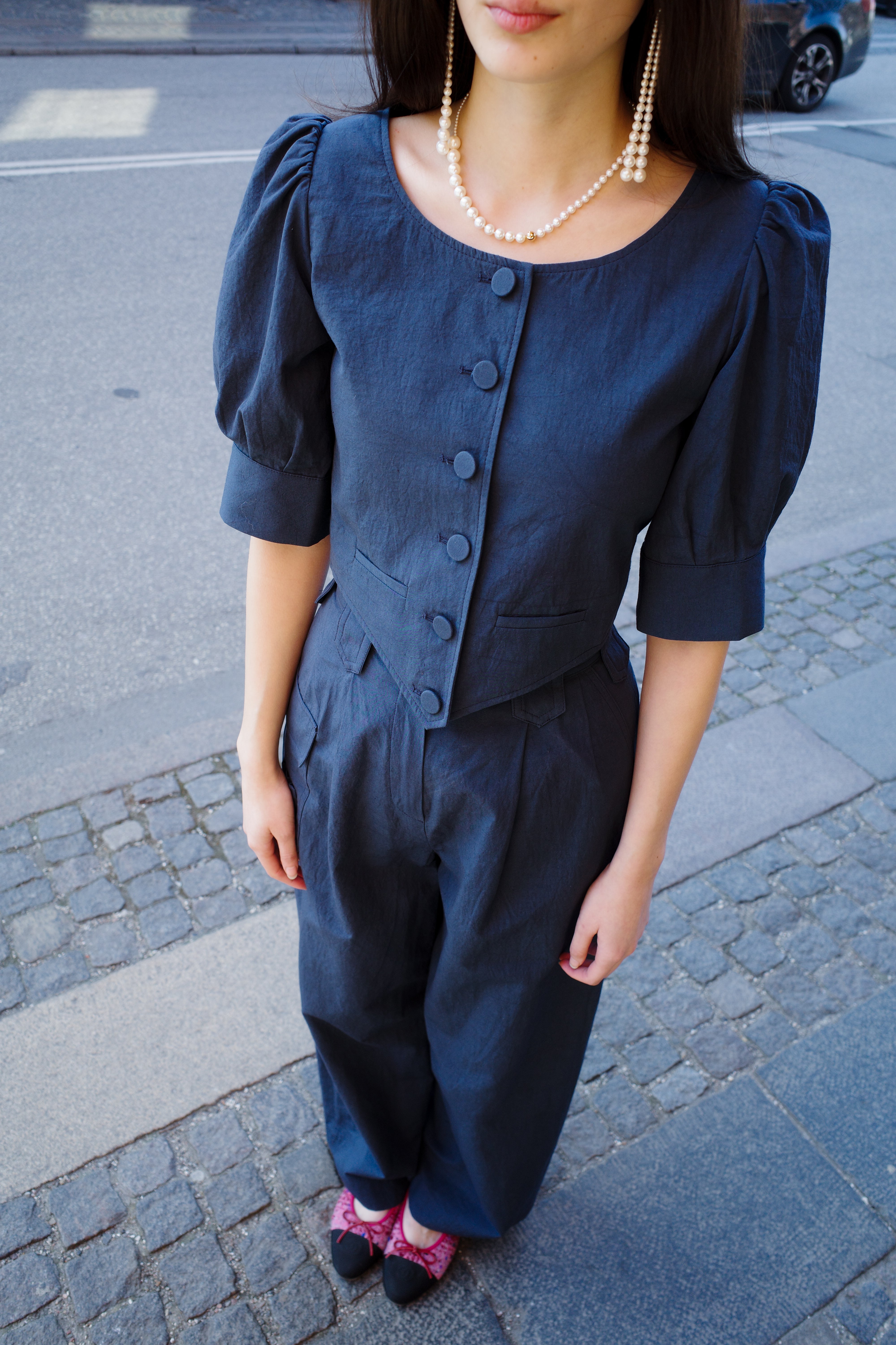 Laura Blouse - Navy