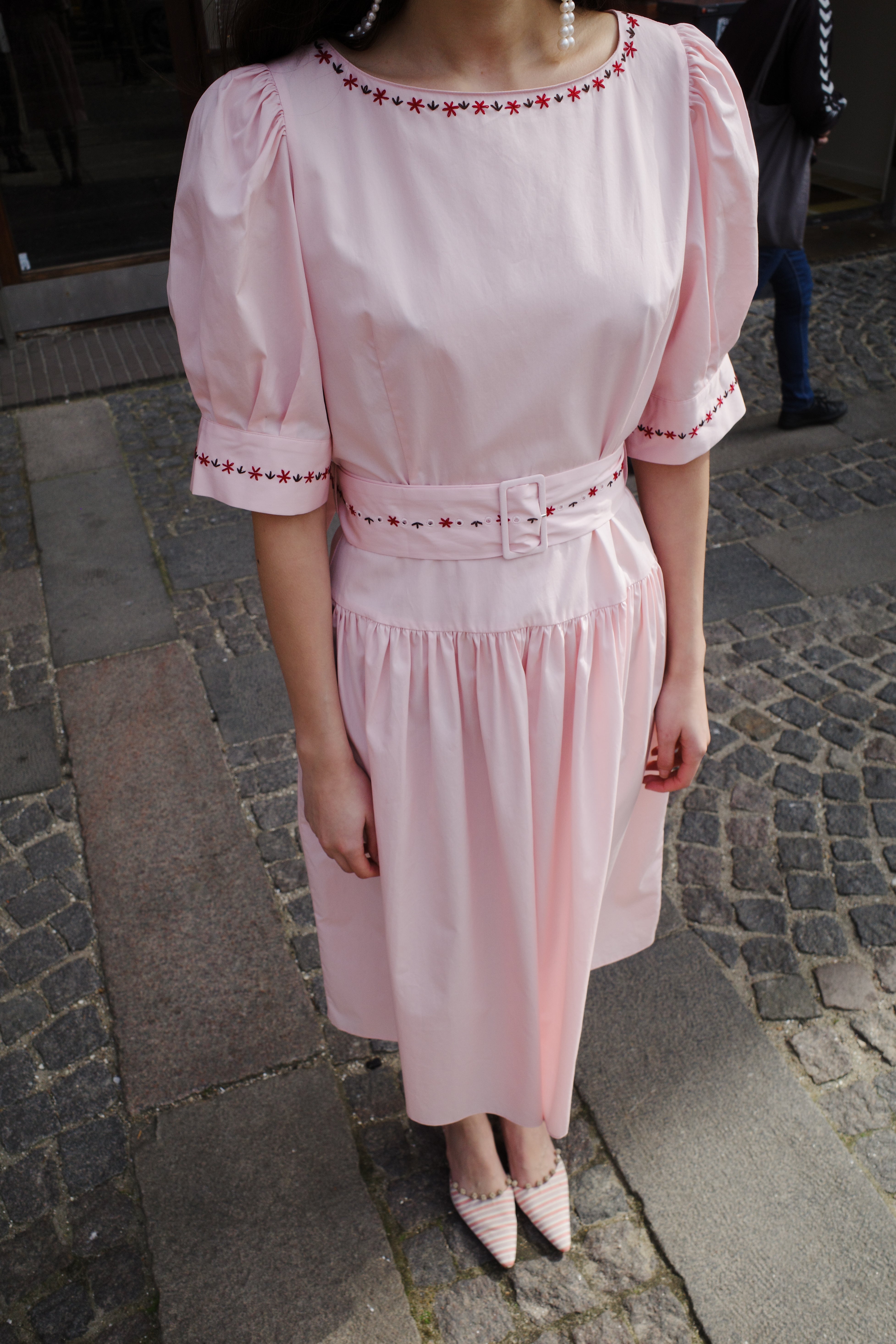 Bjørg Dress - Cotton Poplin - Pale Pink