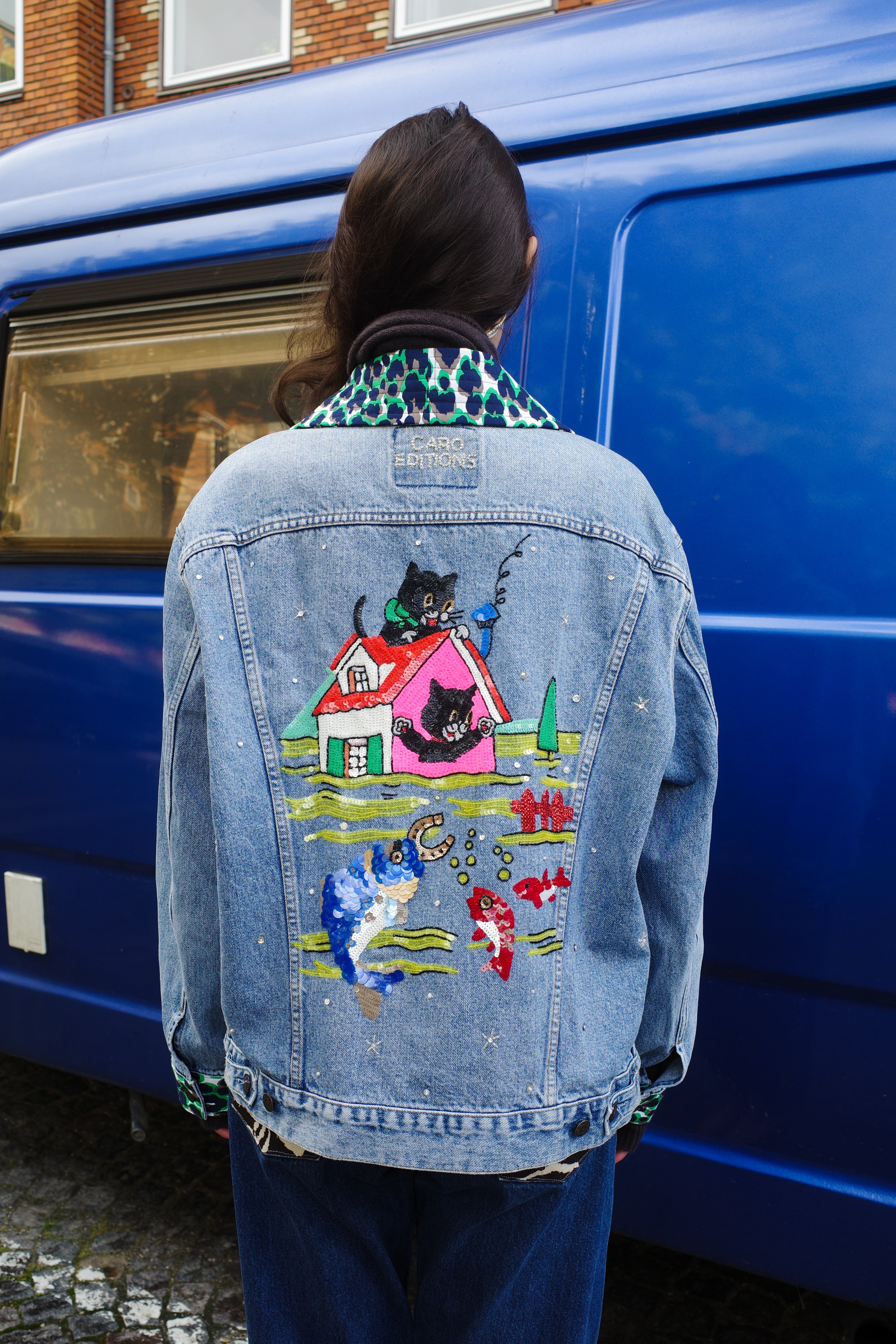 Upcycled Denim Jacket - One of a kind