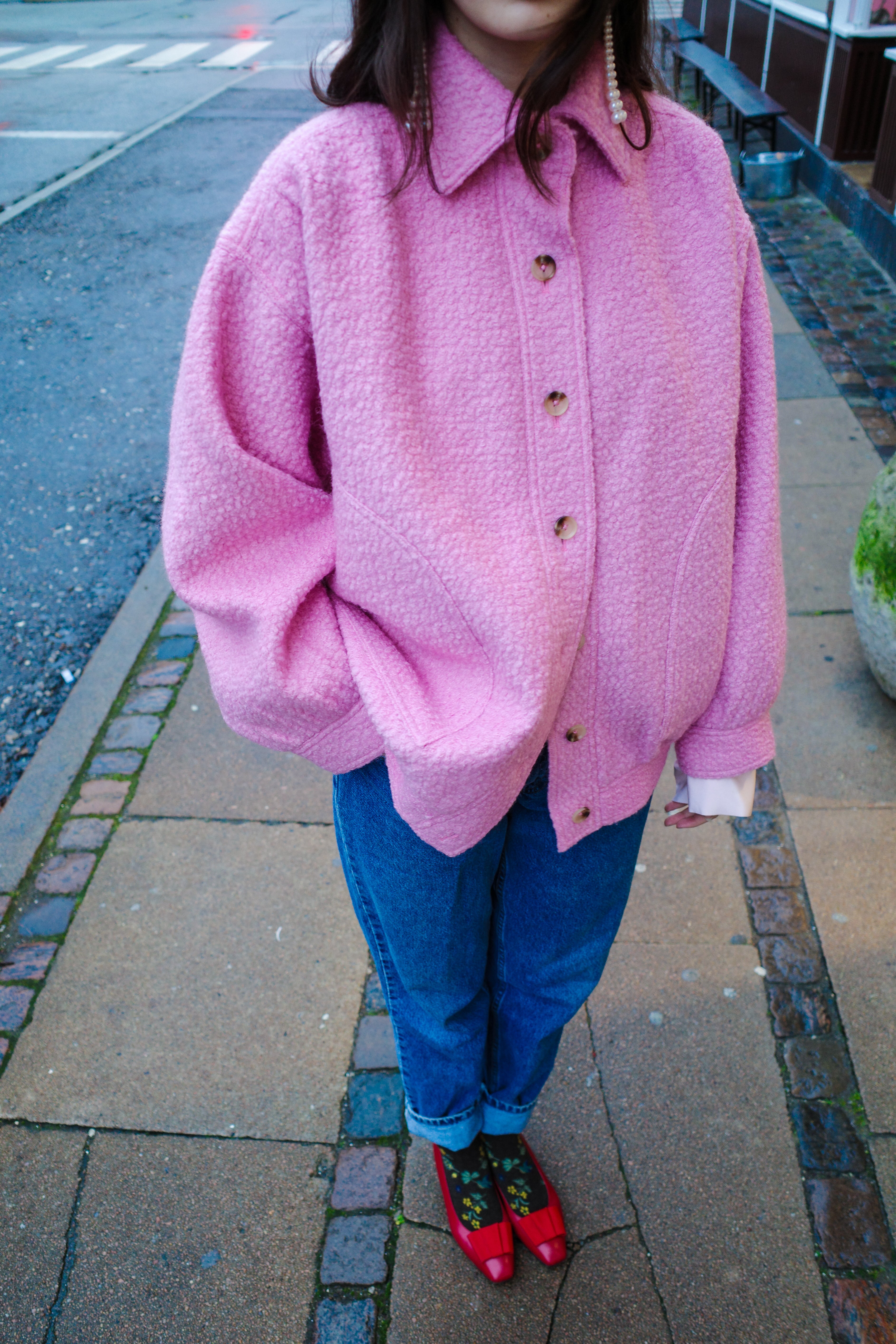 Mimi Jacket - Pink Wool Boucle