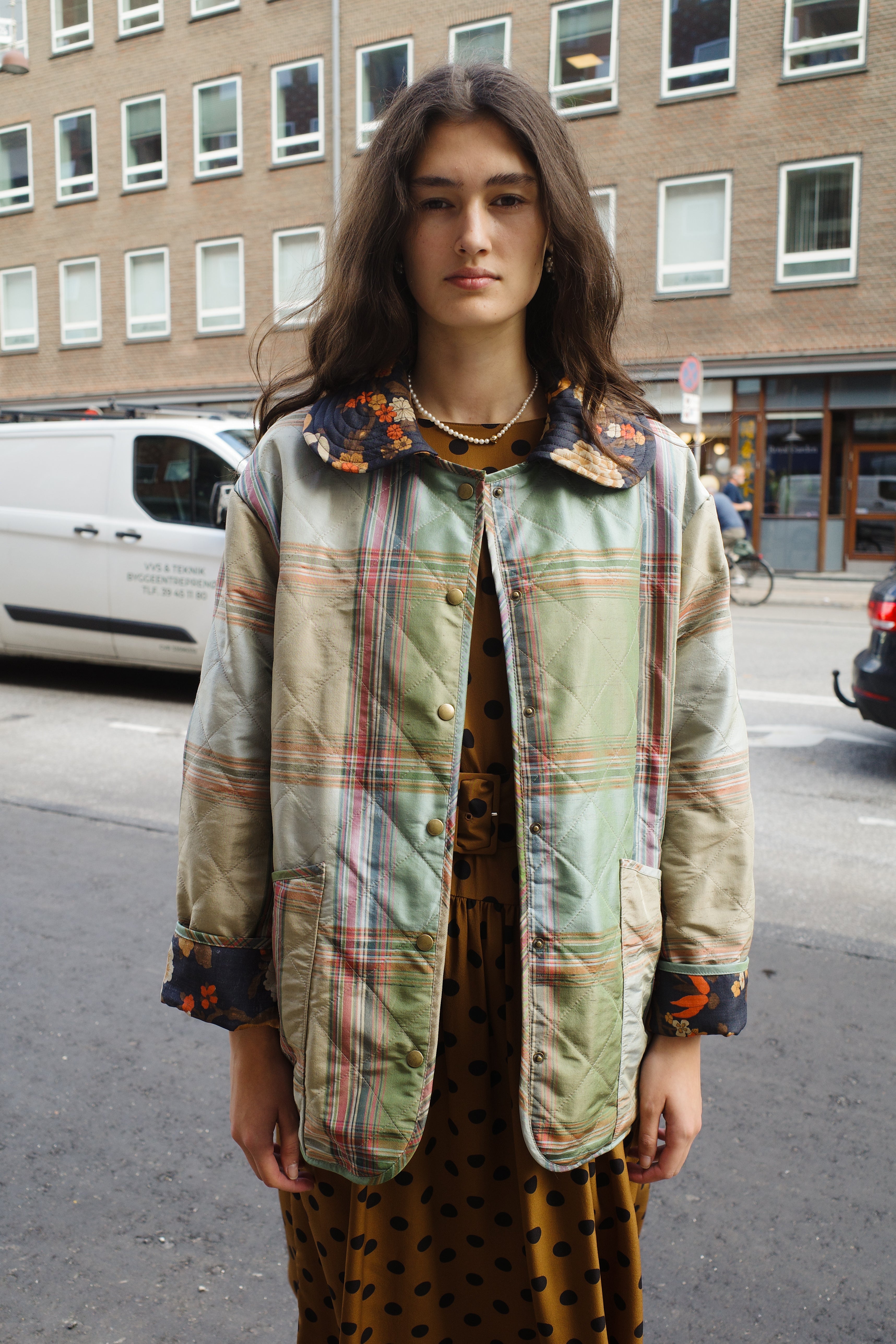 Alma quilted silk jacket