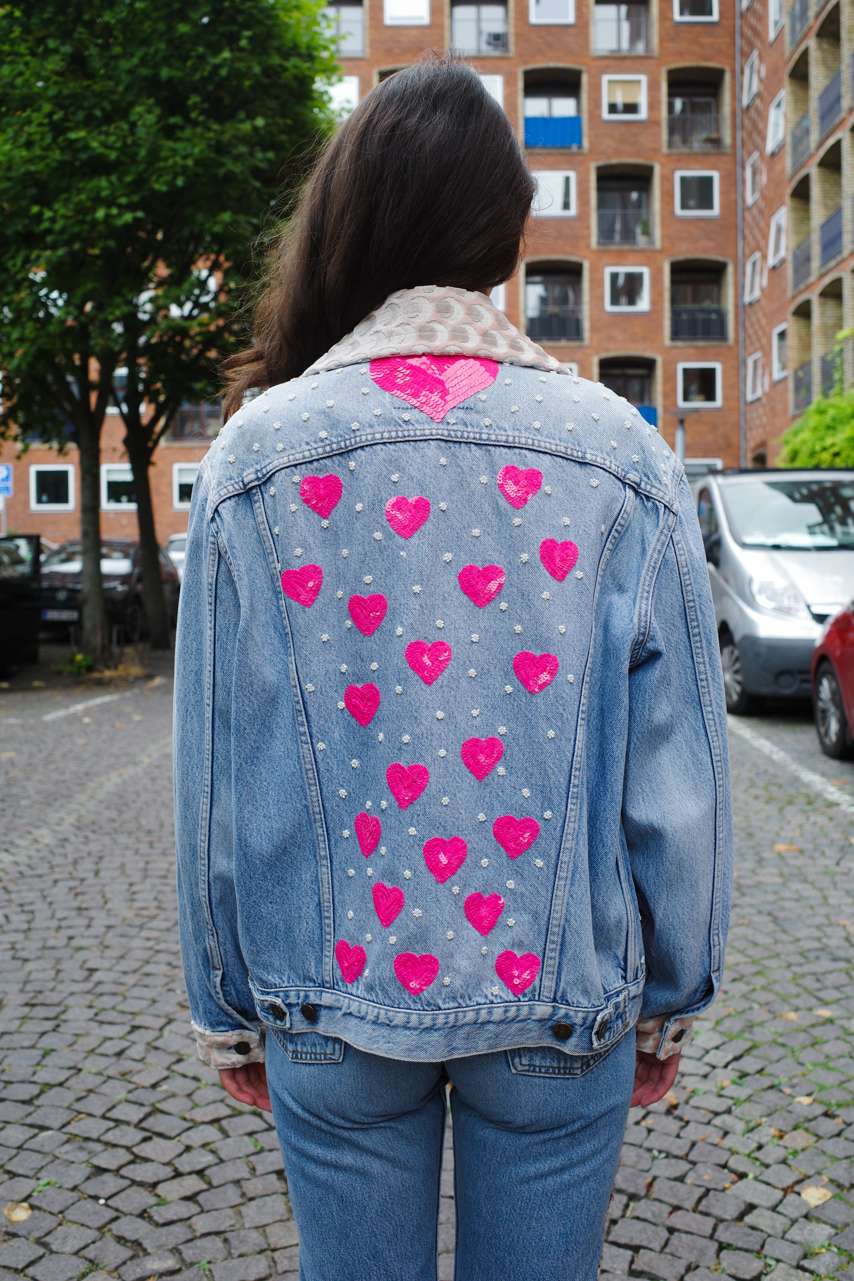 Upcycled Denim Jacket - One of a kind