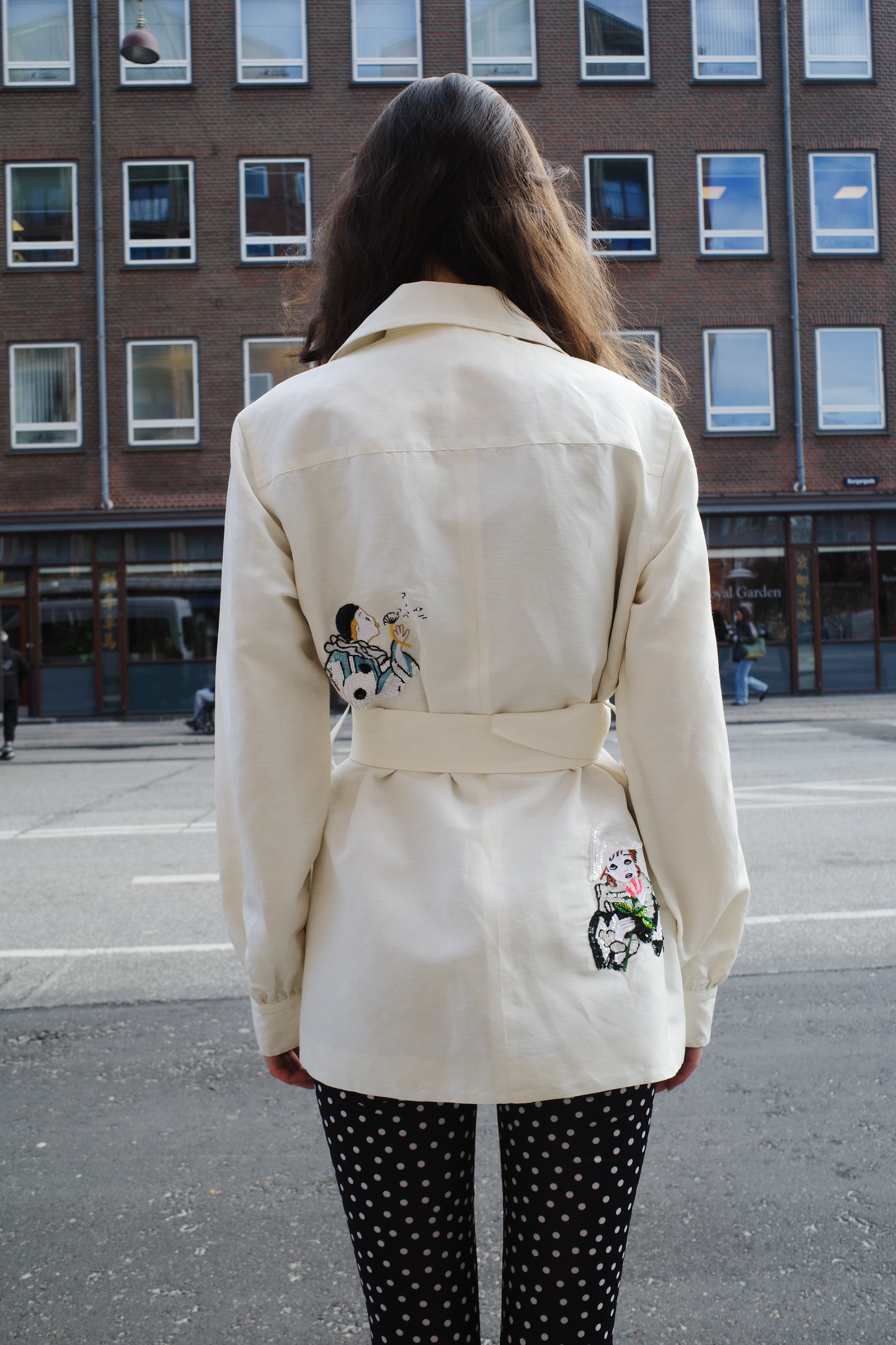 COCO JACKET MOIRE WHITE - CLOWNS