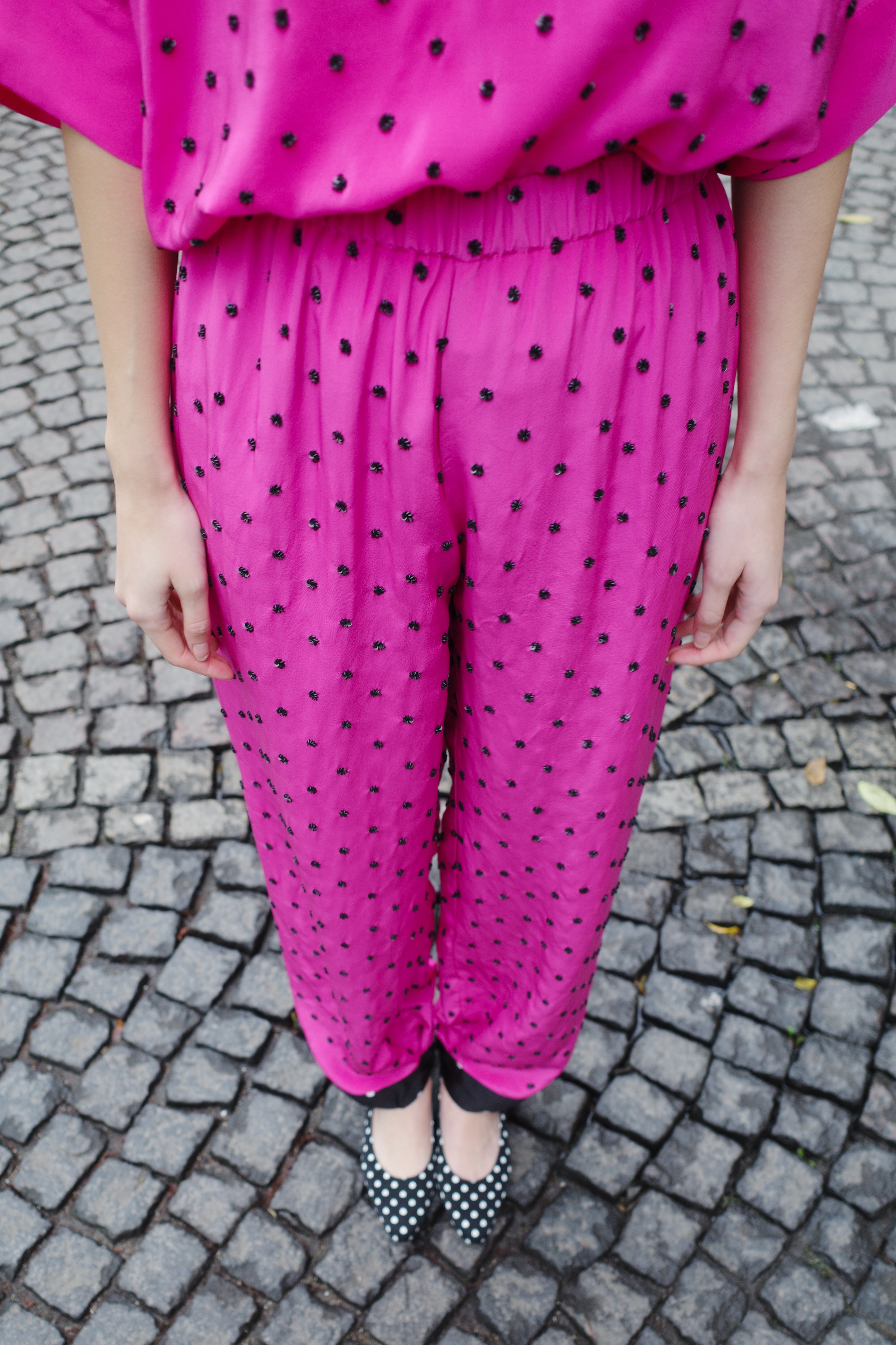 COCO PANTS SILK PINK