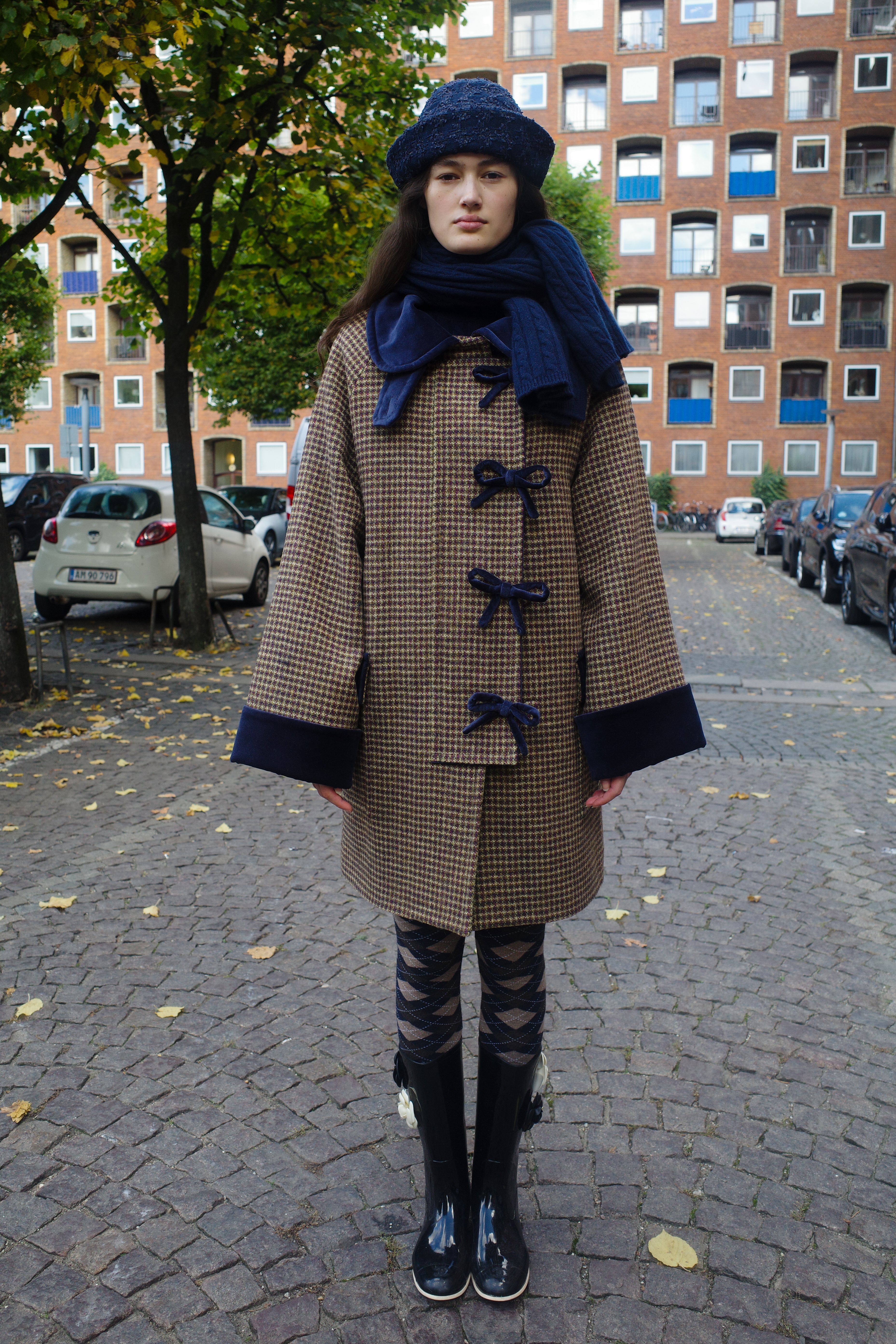 Thea Coat - Purple Harris Tweed Purple