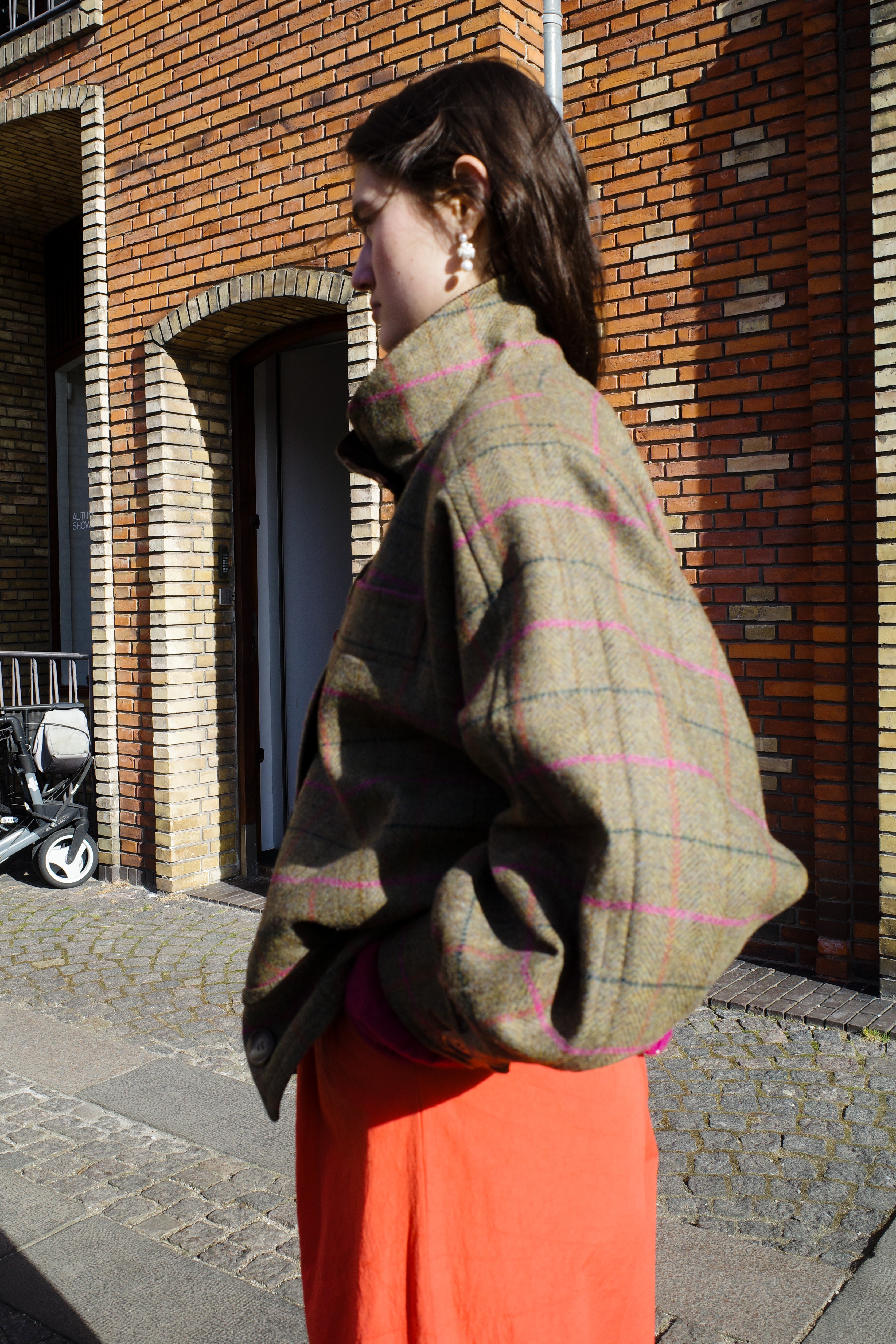 Beatrice Bomber - pink stripe