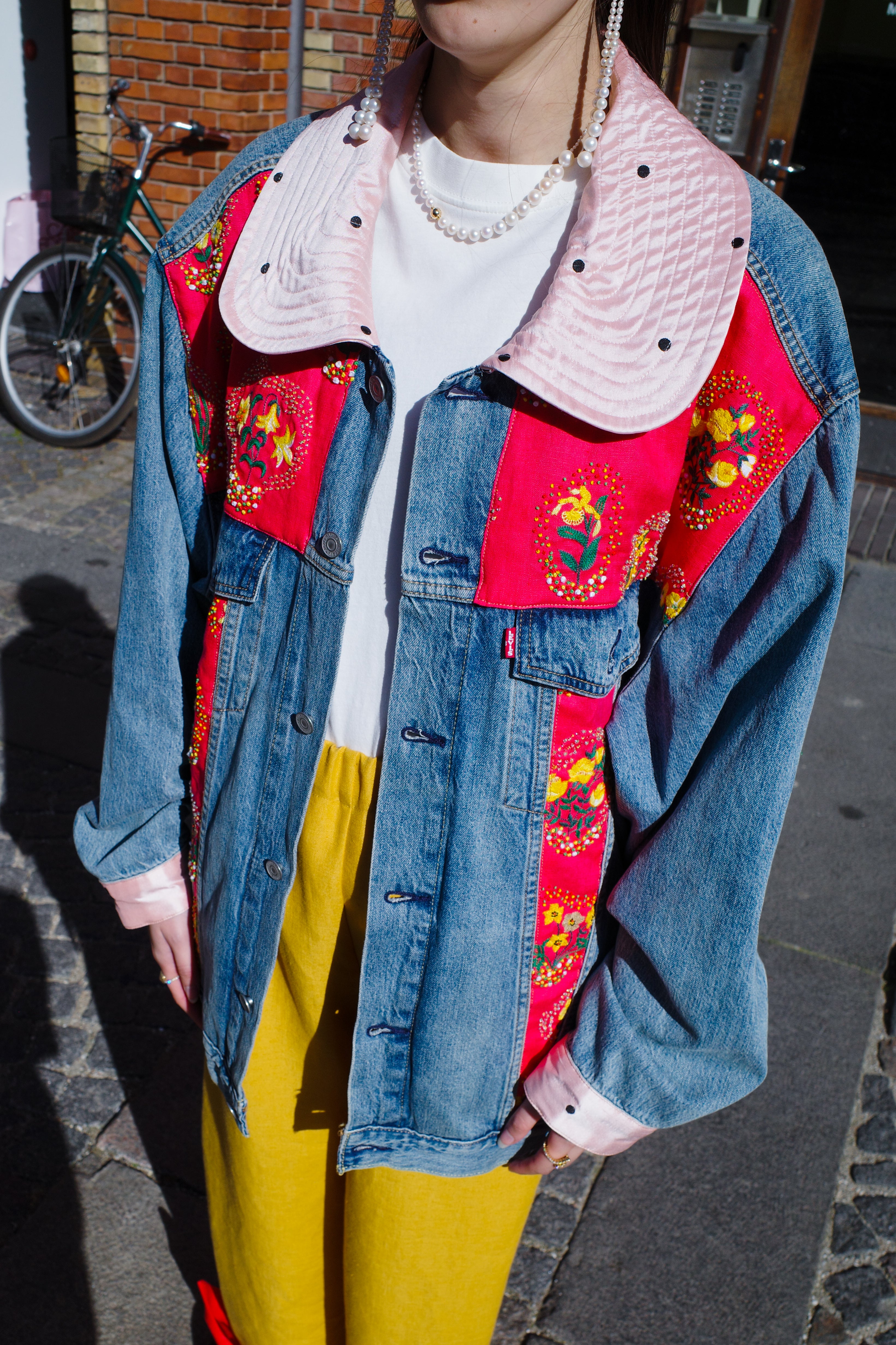 Upcycled Denim Jacket - One of a kind