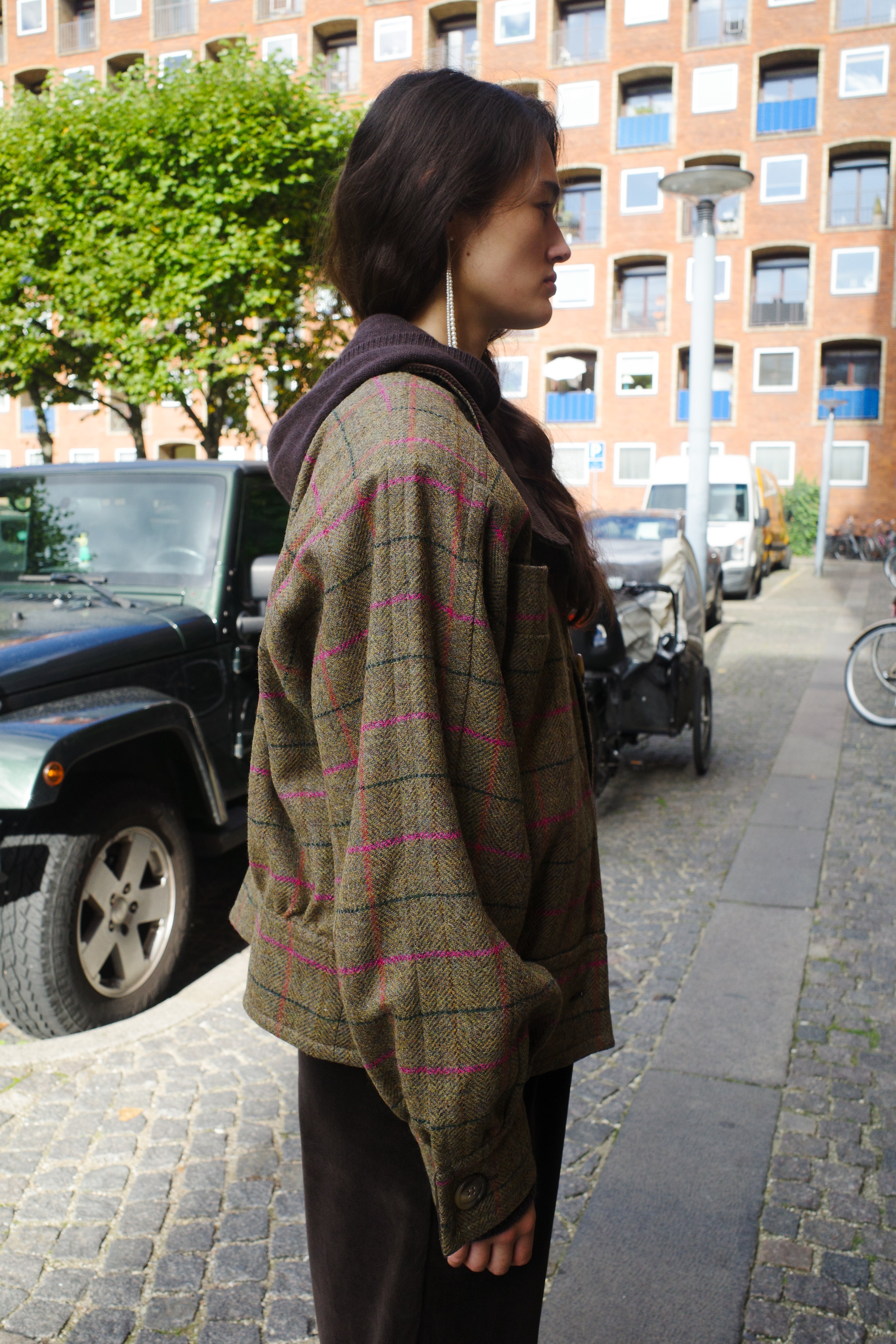 Beatrice Bomber - pink stripe