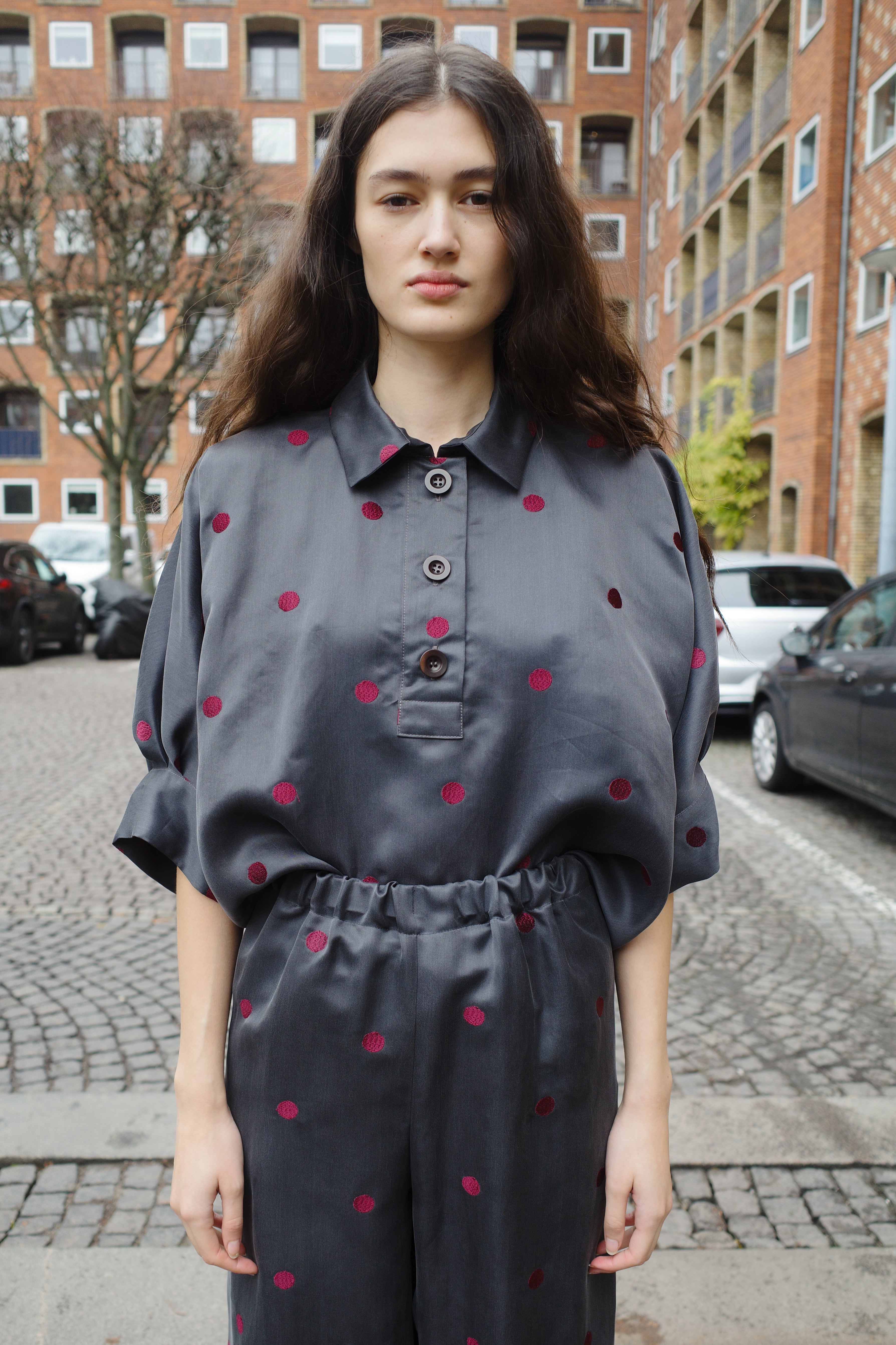 Lisbeth Blouse - dot silk