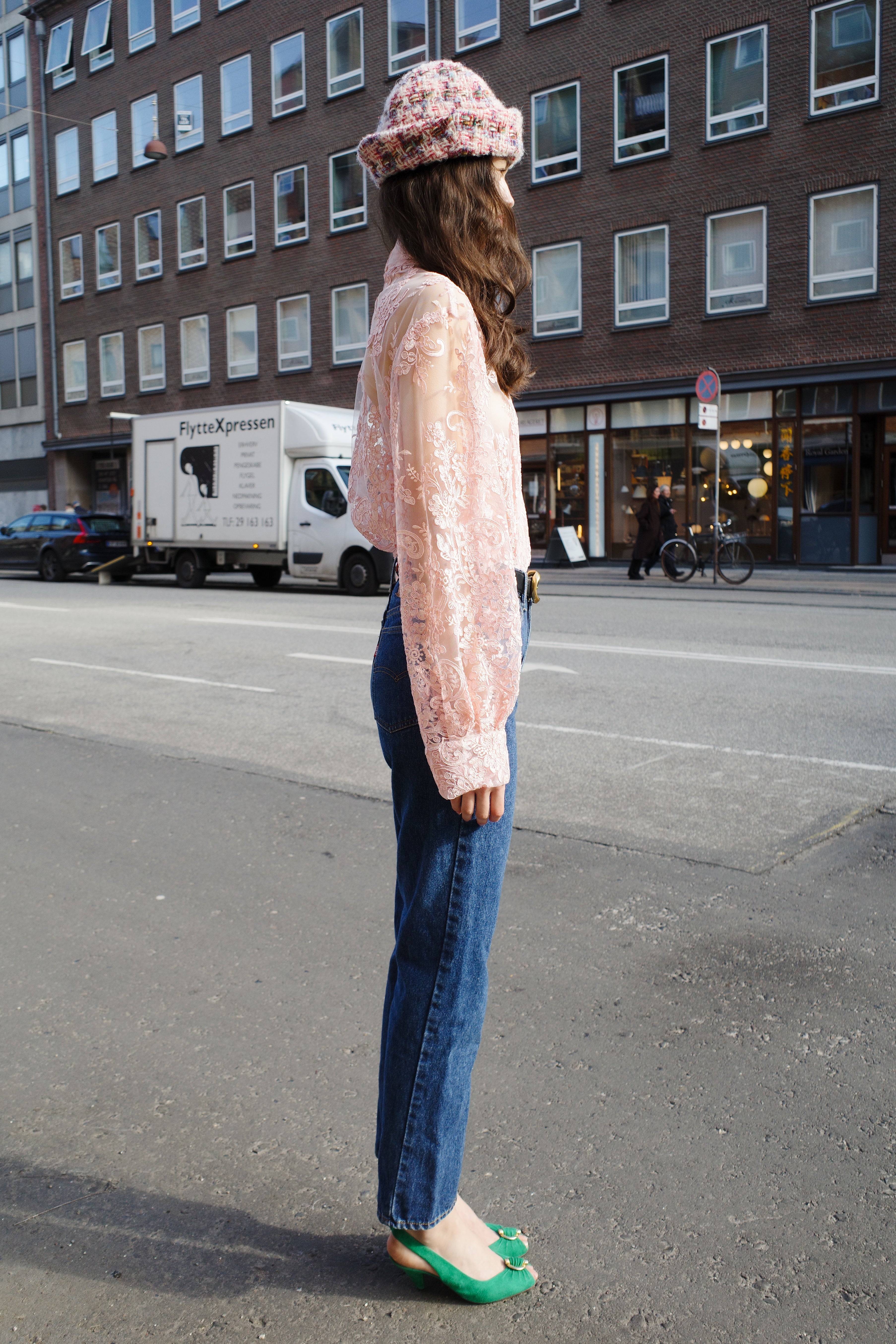 Pleated Maja Shirt - French Lace