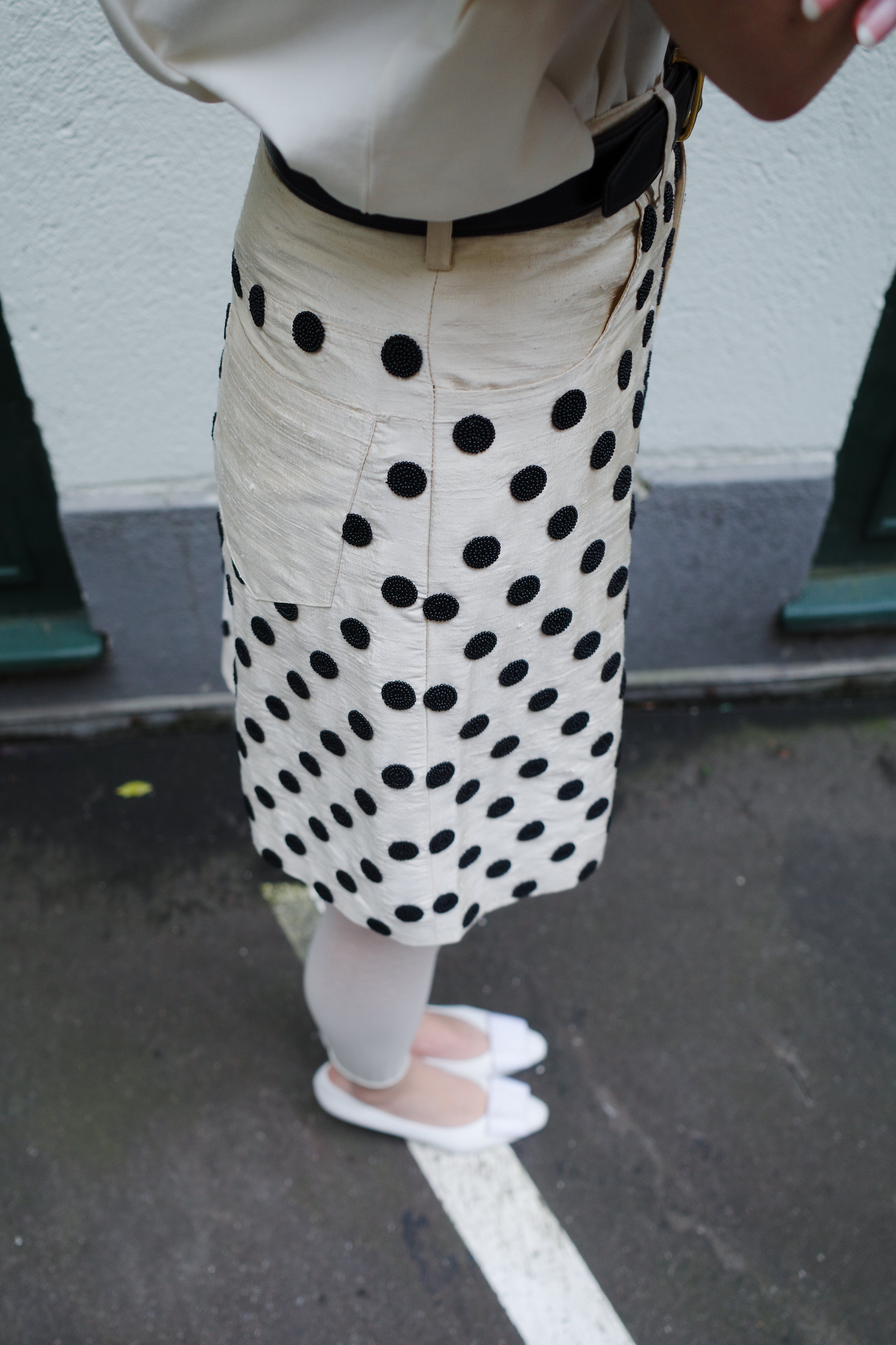 NUNU SKIRT SILK WHITE