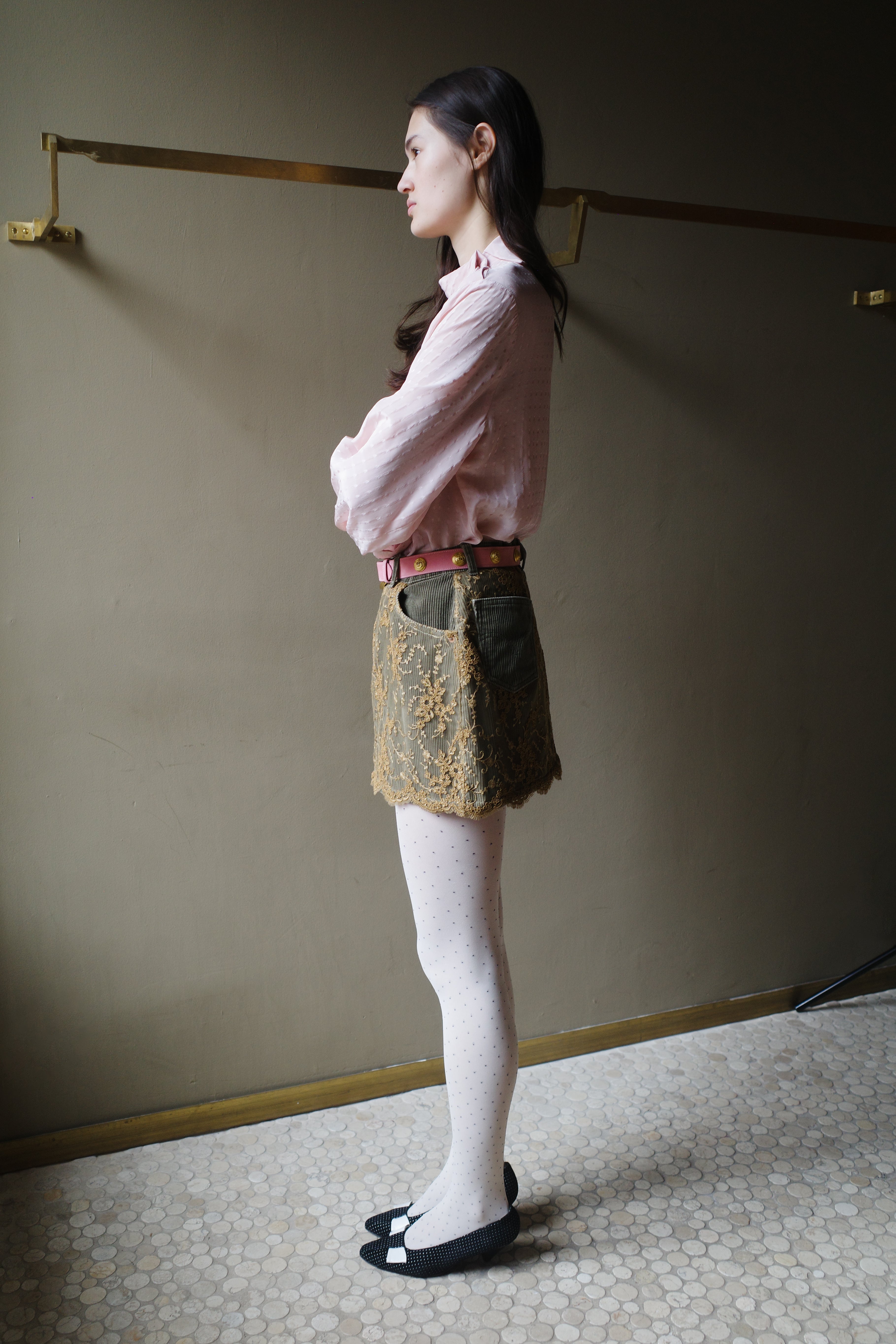 Pleated Maja Shirt - French Lace