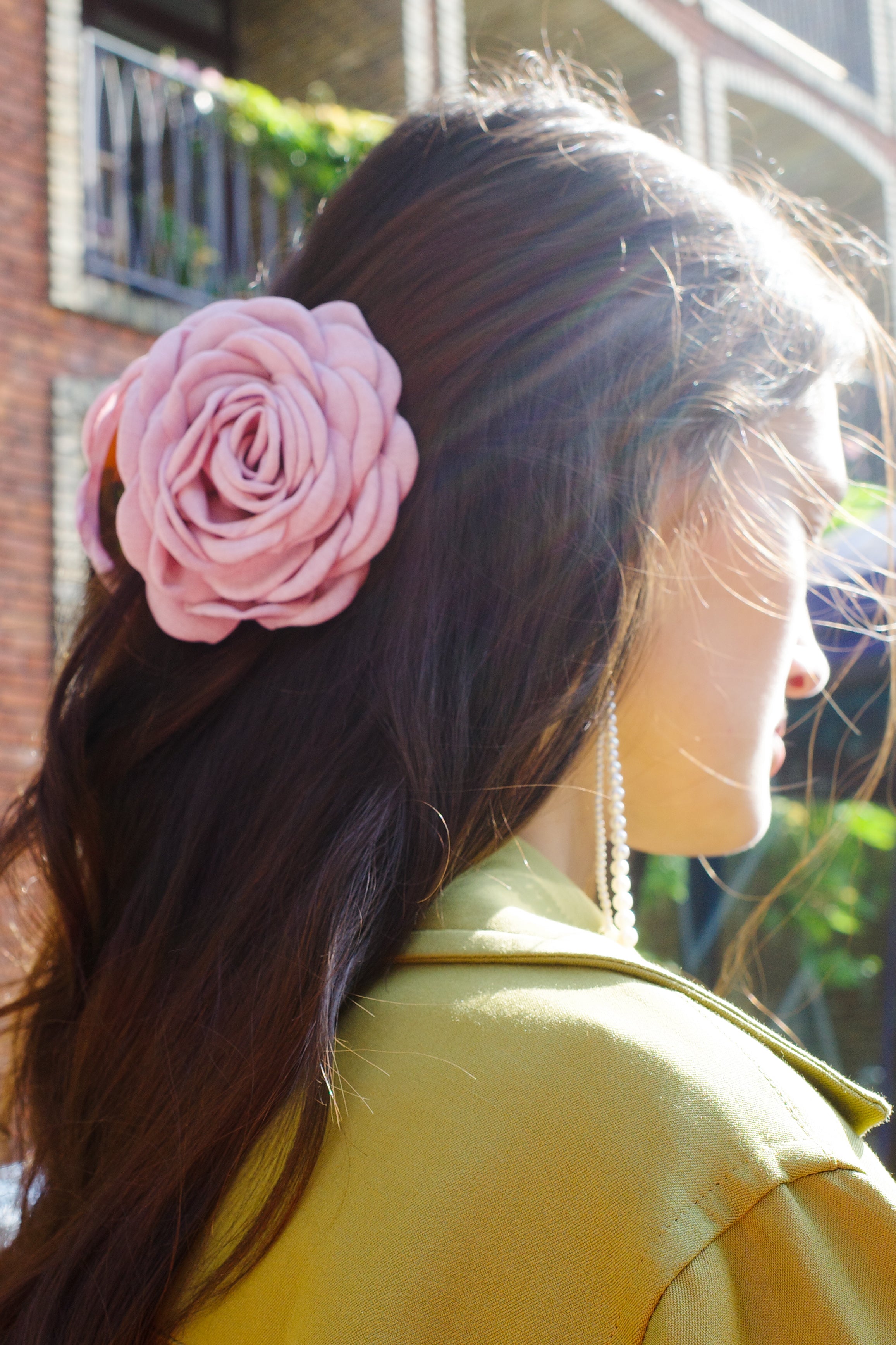 Rosie Hair Clip - Pale Pink