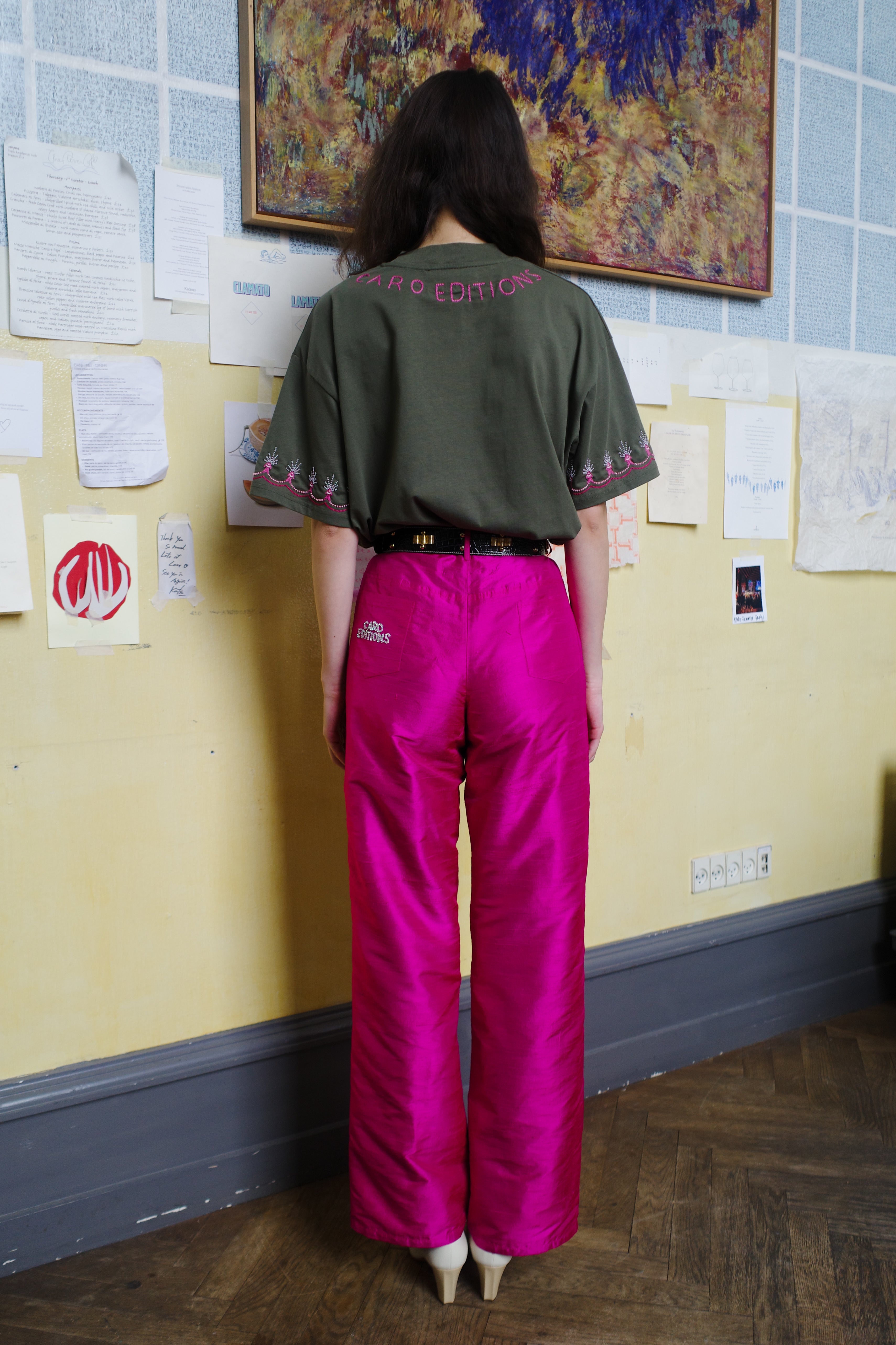 ANNIKA PANTS SILK PINK - CATS