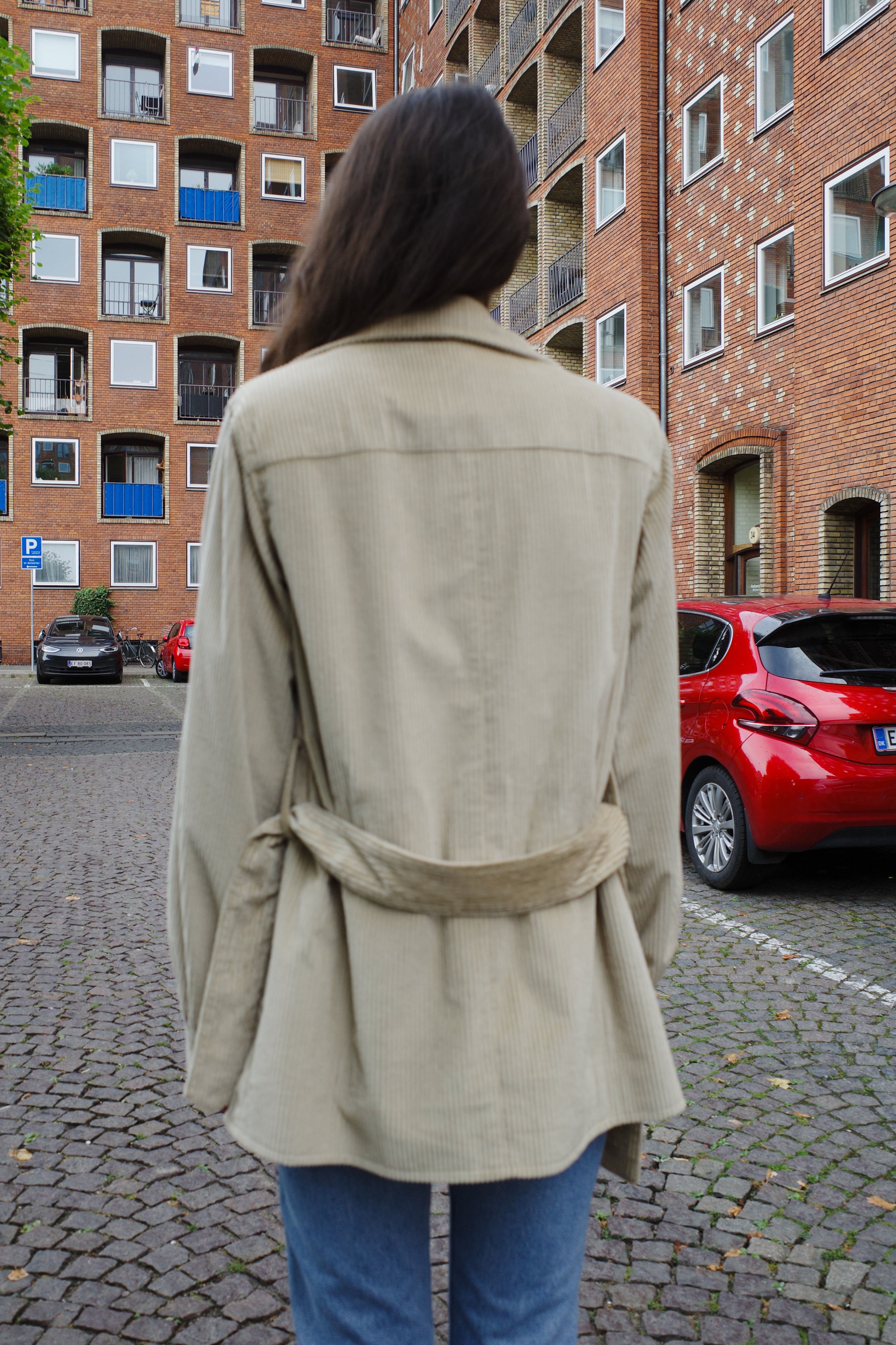 Corduroy Coco Jacket lemon embroidery