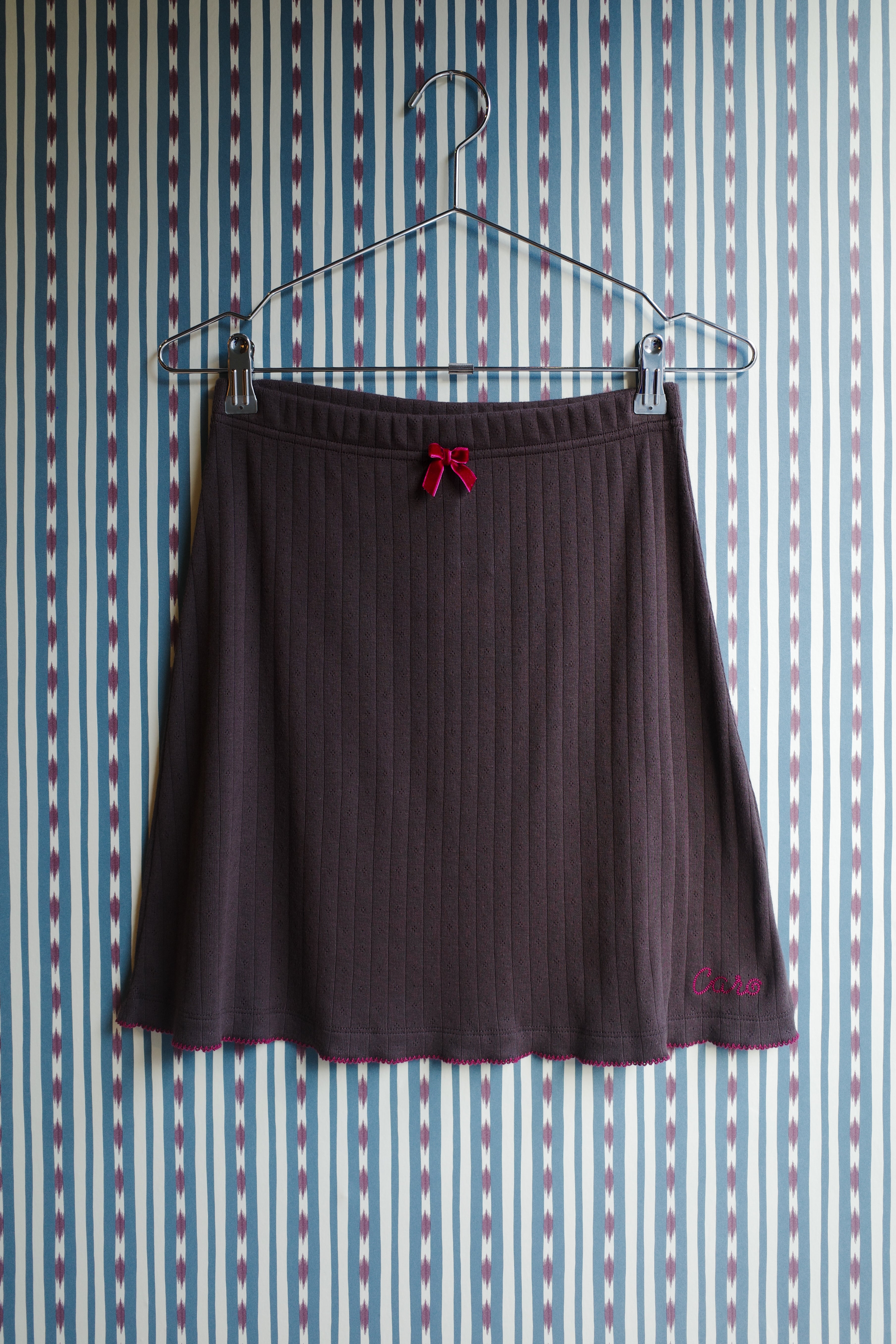 Caro Jersey Skirt - Dark Brown