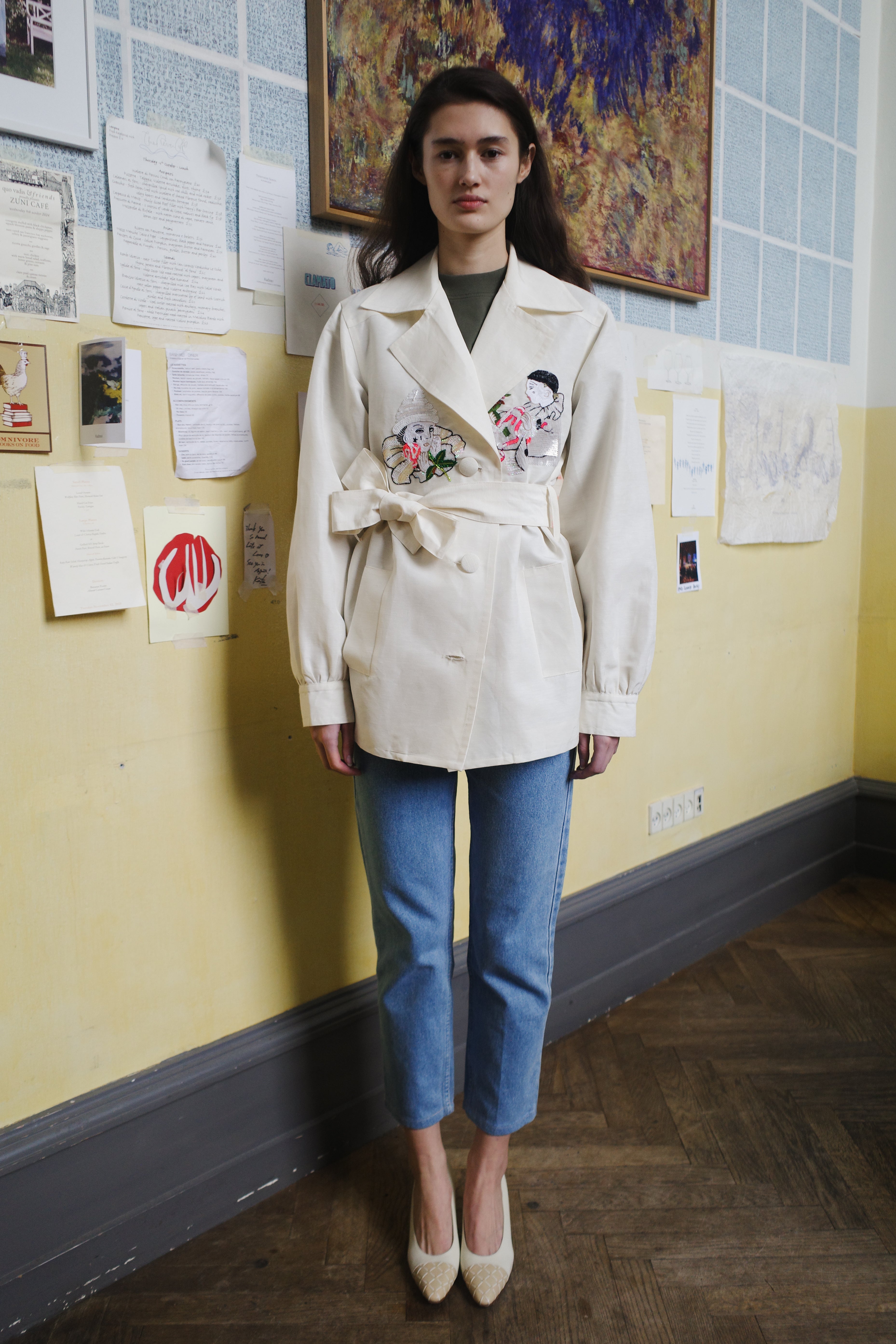 COCO JACKET MOIRE WHITE - CLOWNS