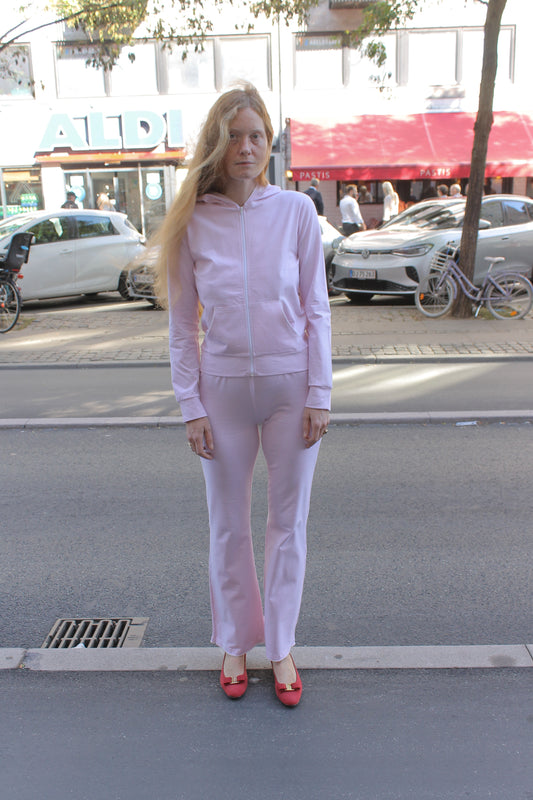 Caro Editions' new signature line in jersey cotton.  The Caro PJ Leggings are slightly fitted with a ribbon bow detail at the front. Style the Caro PJ leggings under shirts, dresses, or with a matching Caro PJ Hoodie or Caro Tank.