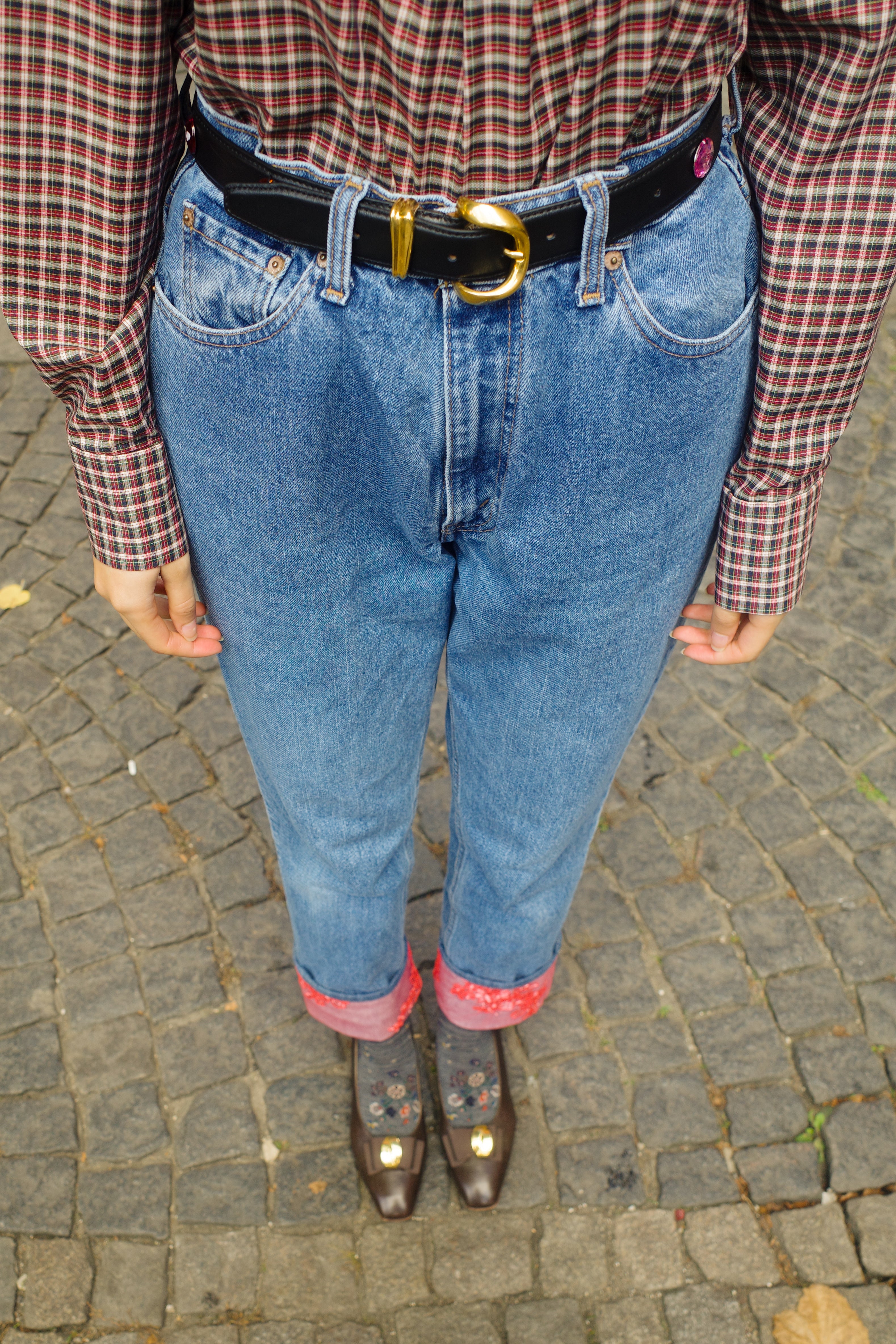 UPCYKLED denim jeans - one of a kind