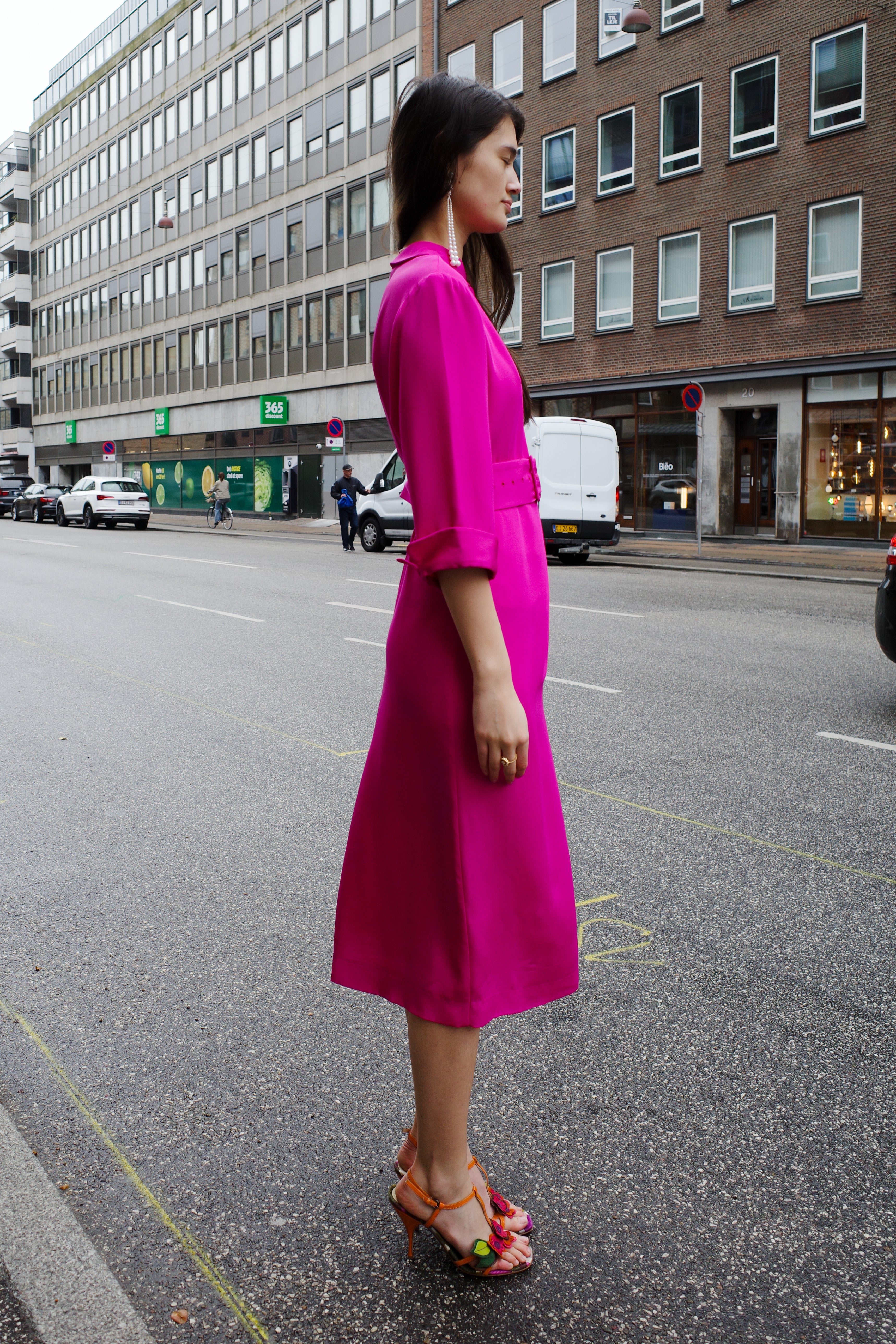 One of a kind dress  - pink silk