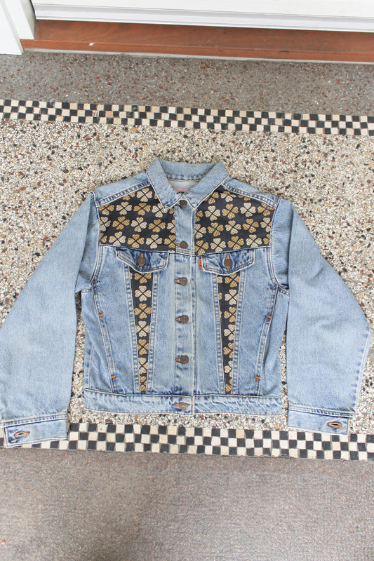 Kids Upcycled Denim Jacket - Saint Laurent