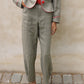 The Emma Pants in Khaki Linen. The pants feature cargo details on the side and large pockets with piping details in a contrasting color. Easily modify the shape of the pants with a button adjustment.  Style them with a t-shirt, blouse, or a matching Emma Jacket in Khaki.  Also available in Orange, Pink and Navy.  Material: 100% linen. Lining: 100% viscose.  The model is 175cm (5'9") and is wearing a size S.