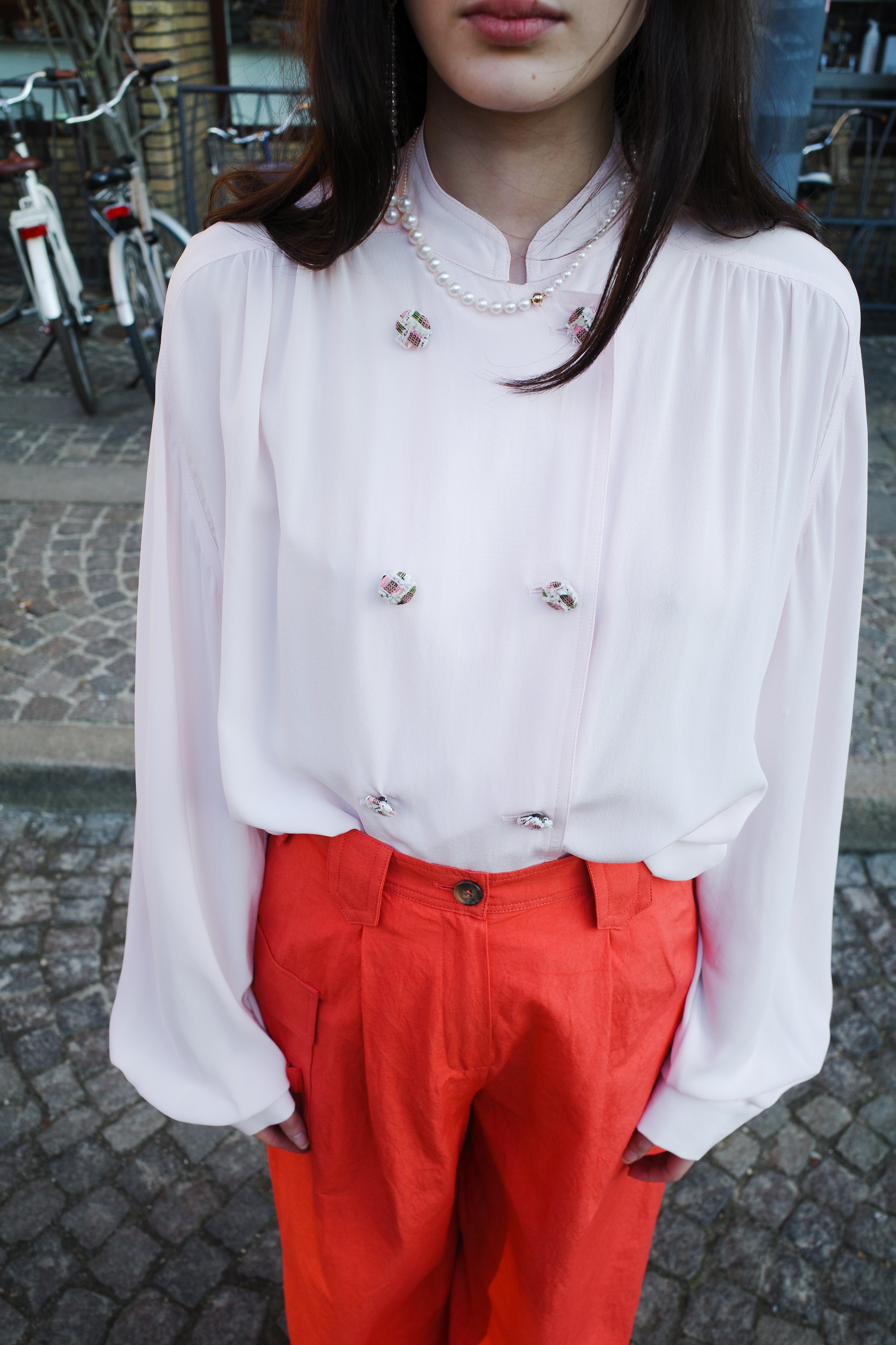 Susan Shirt - Silk - Pale Pink