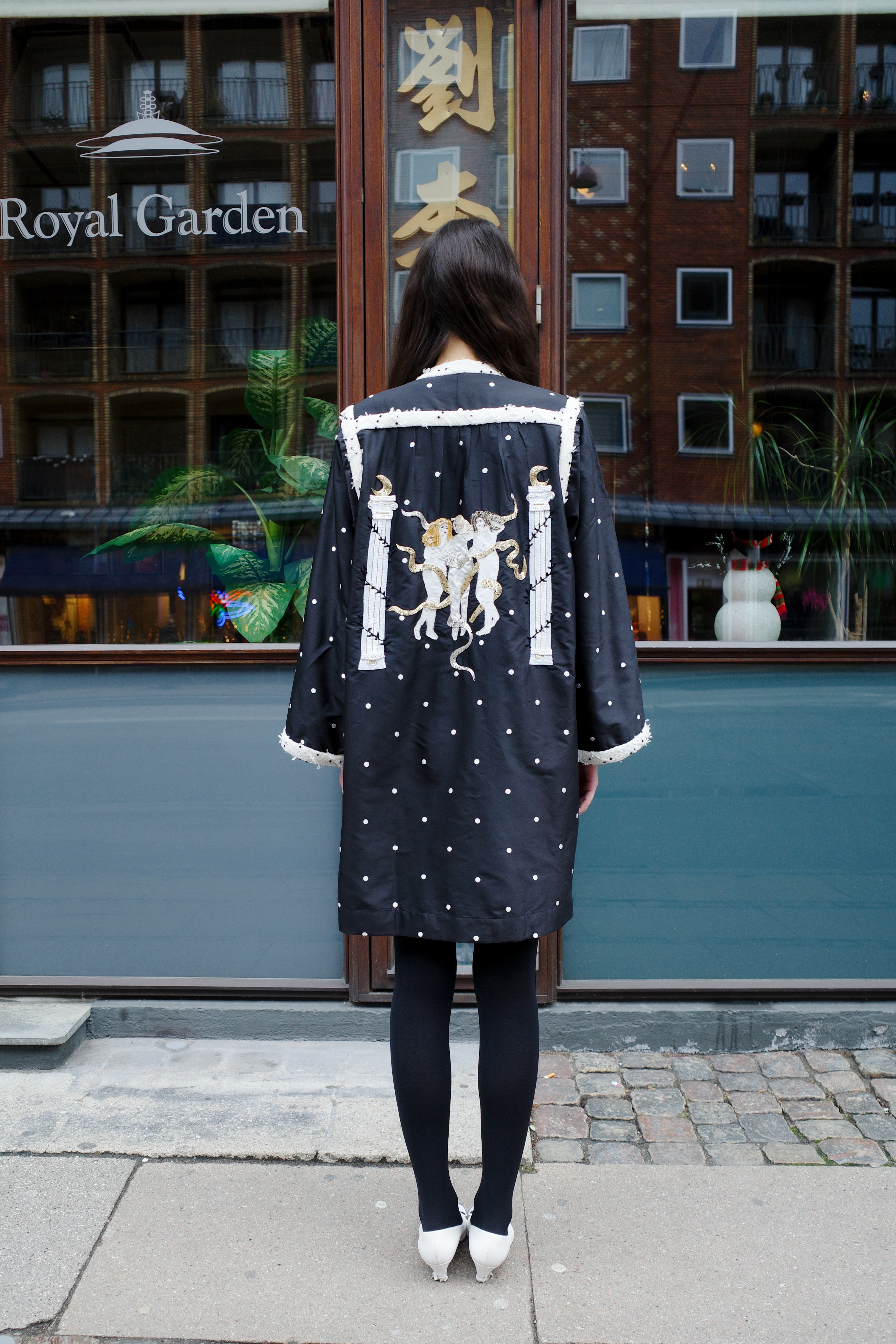 ANNA COAT SILK / CHANEL BLACK