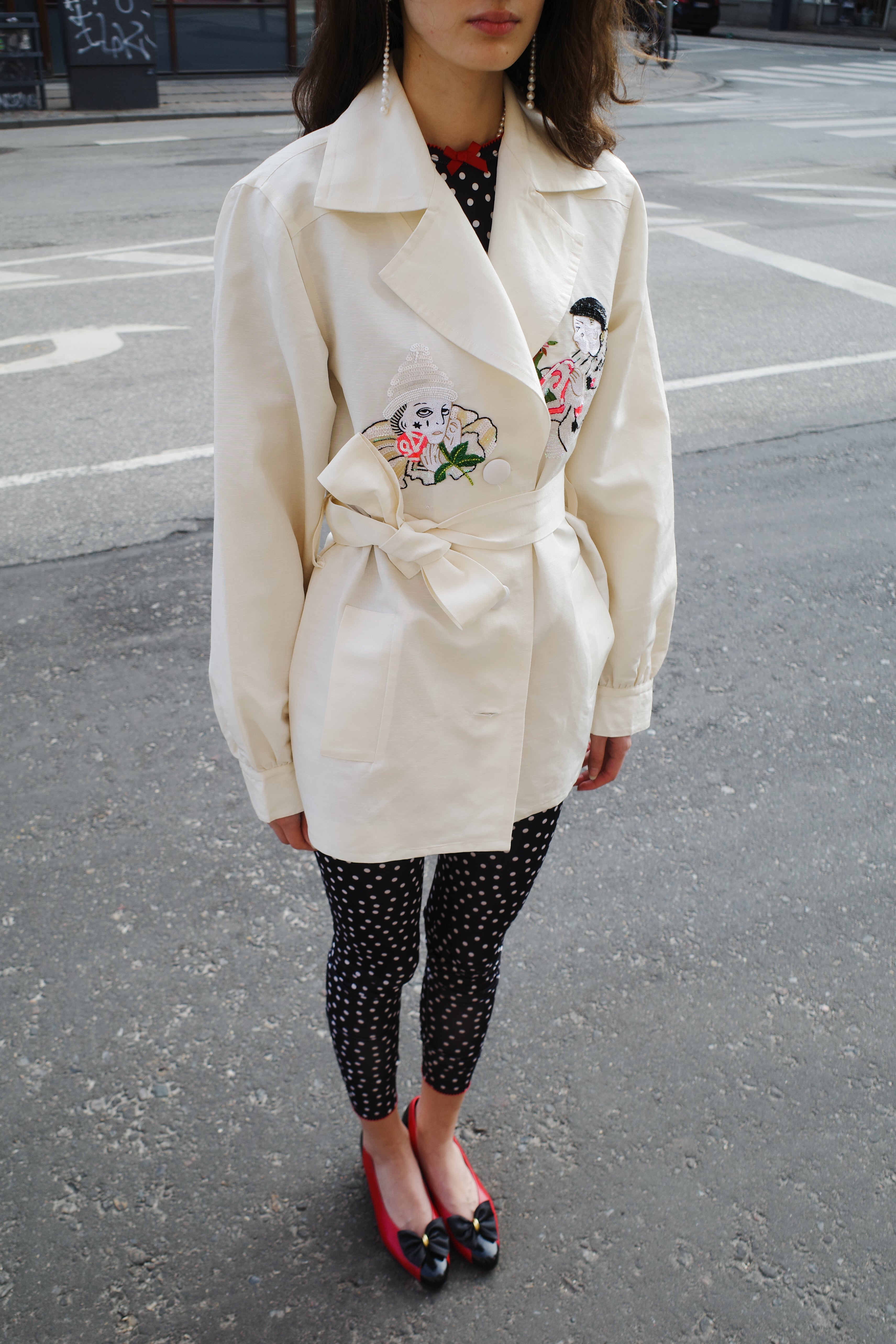 COCO JACKET MOIRE WHITE - CLOWNS