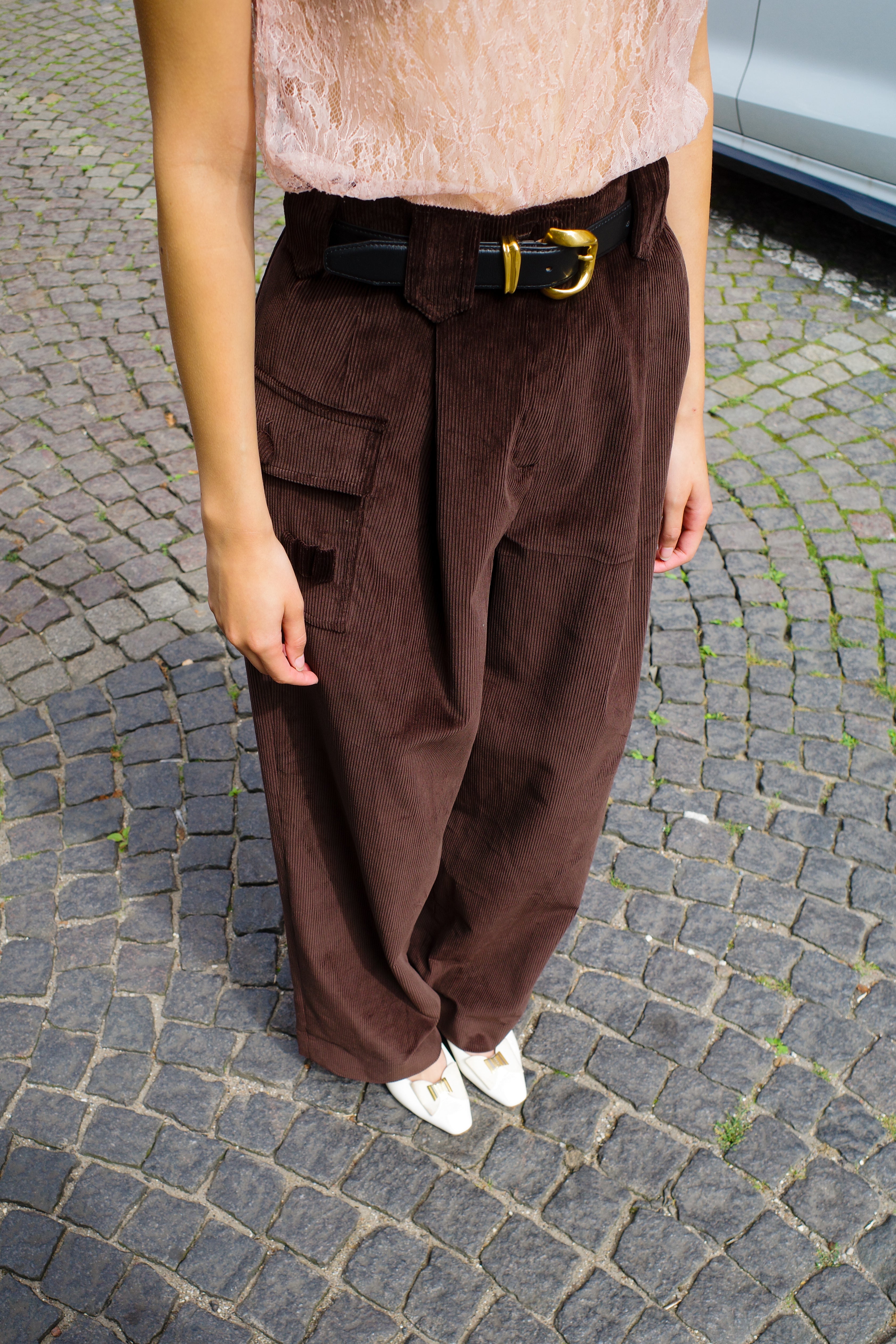 Beatrice Pants Corduroy Brown