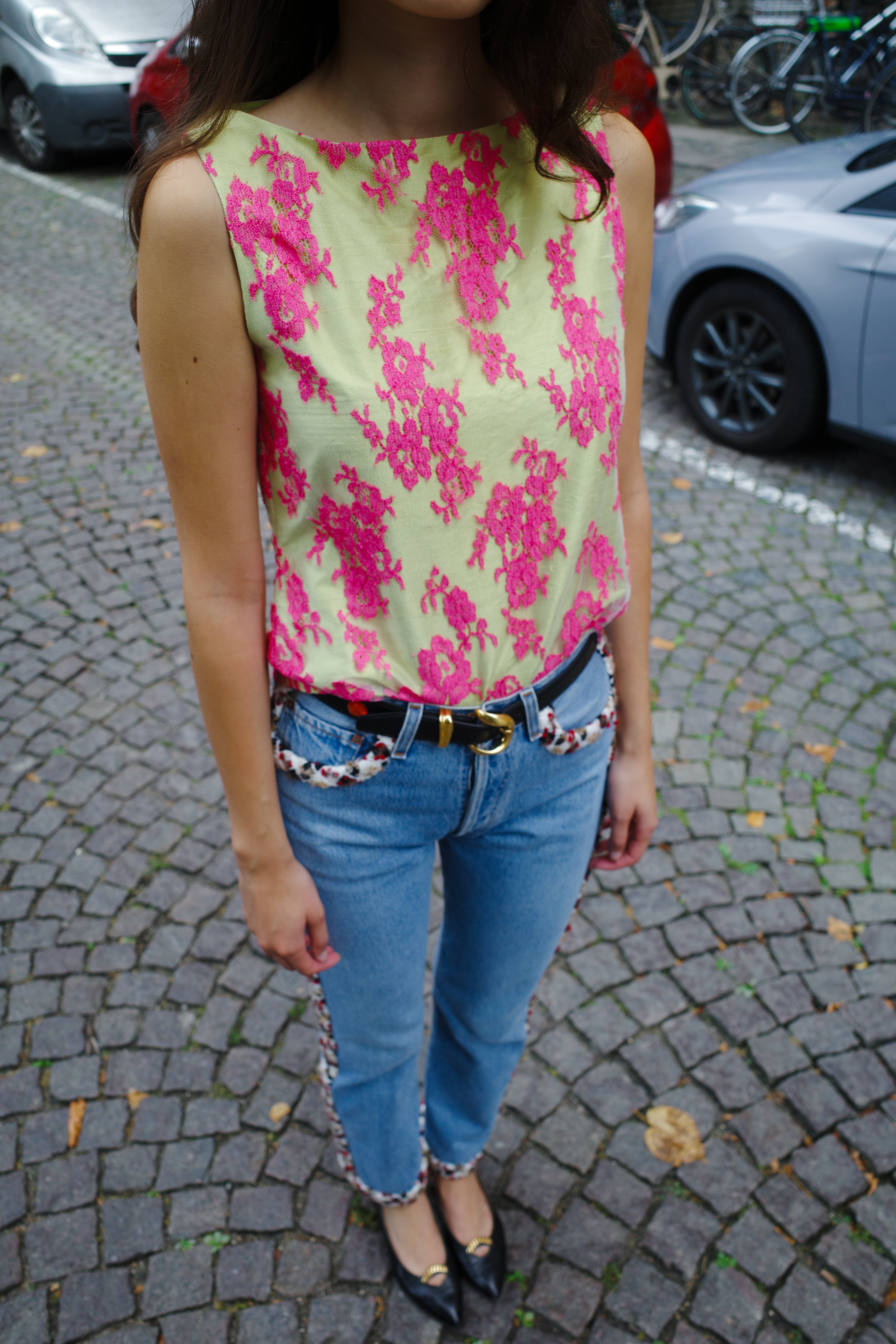 Coco Top silk taffeta and lace