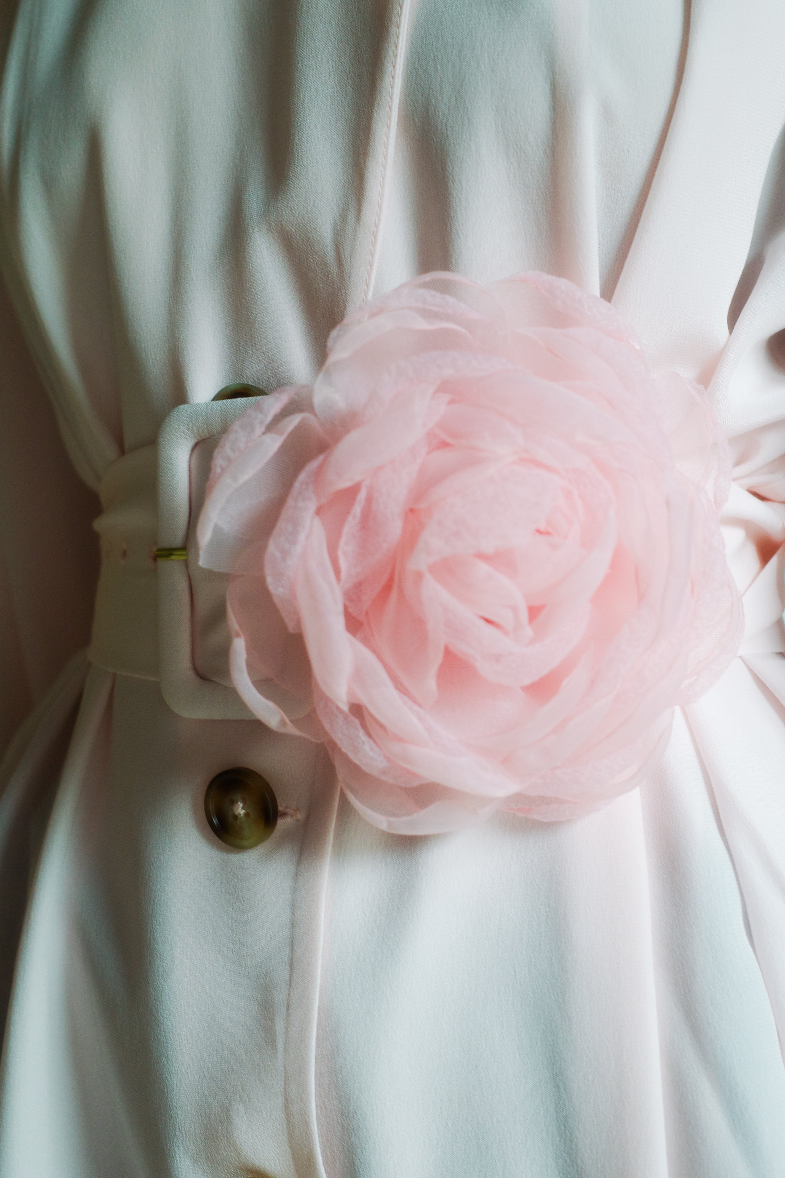Tulle Rosie Brooch - Pale Pink