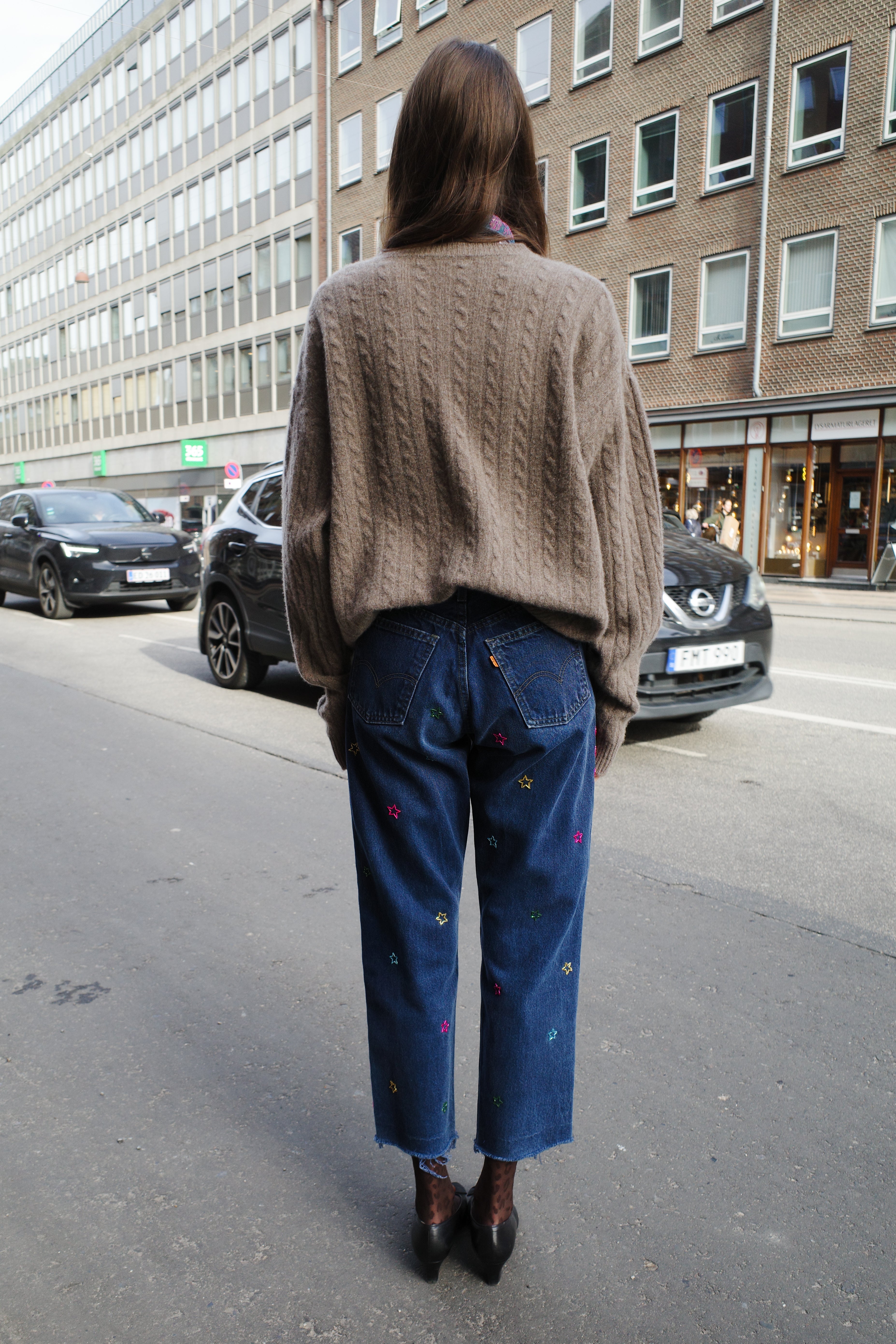 Upcycled denim jeans -  One of a kind