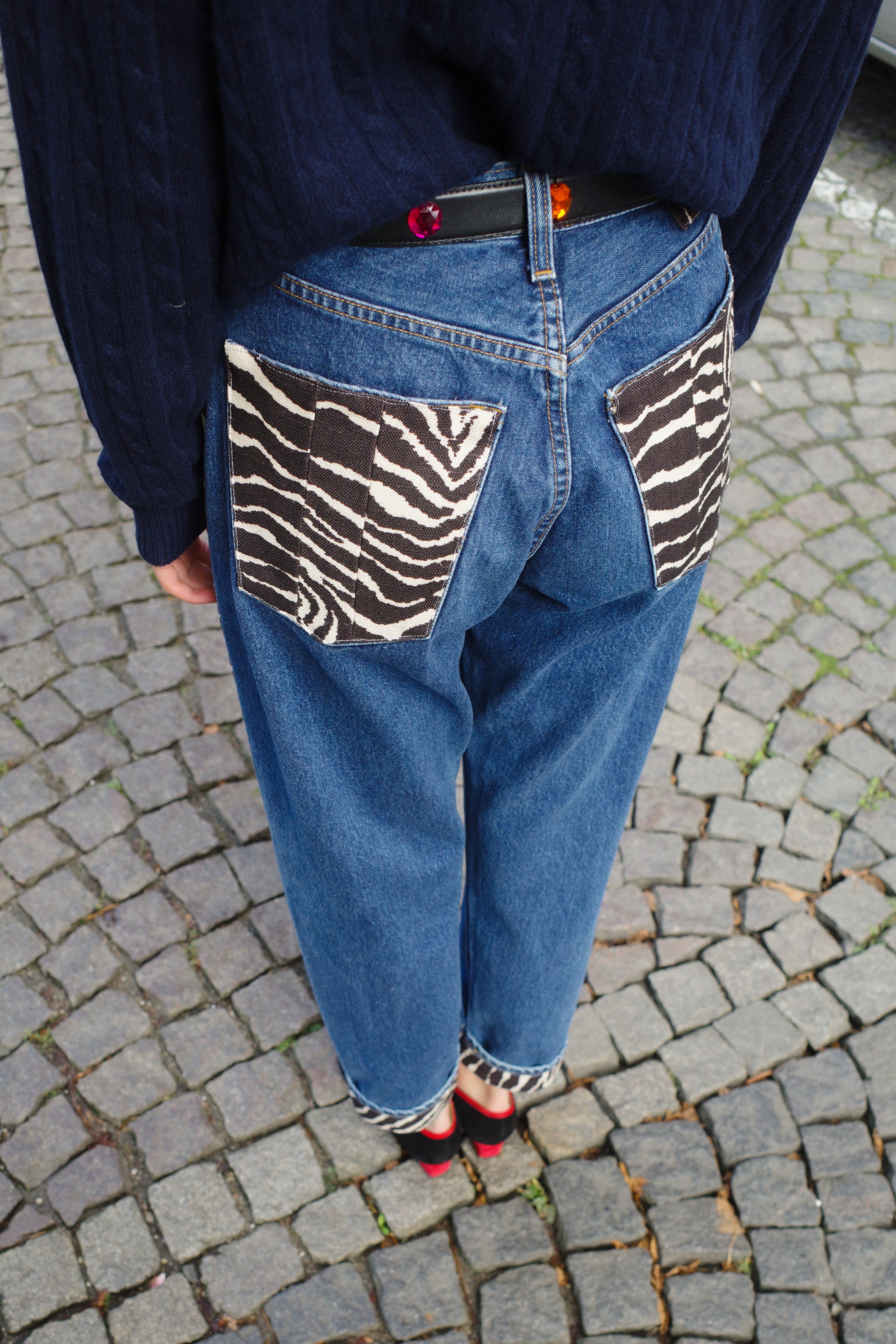 UPCYKLED denim jeans - one of a kind