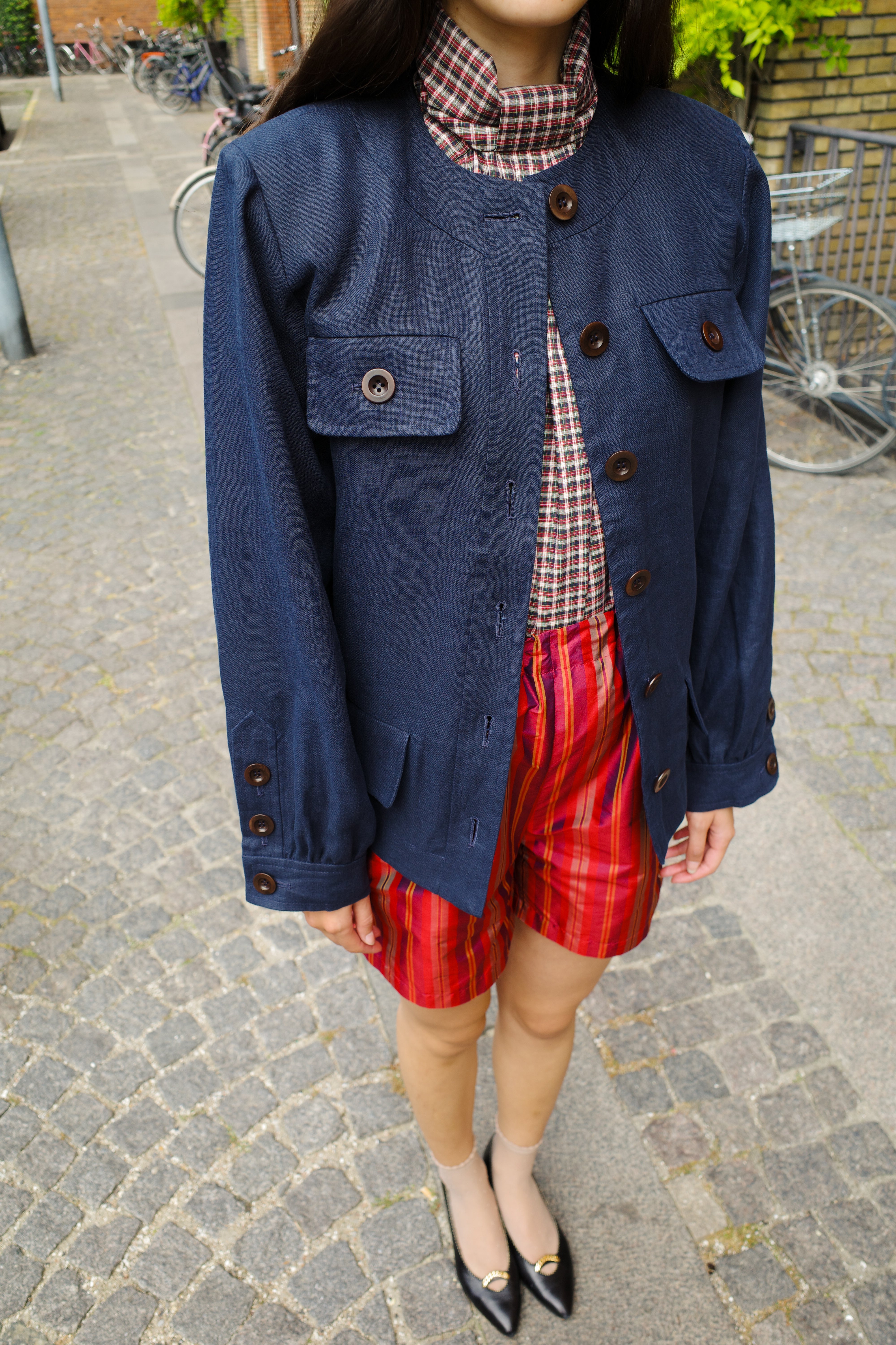 Iggy Jacket Linen Navy