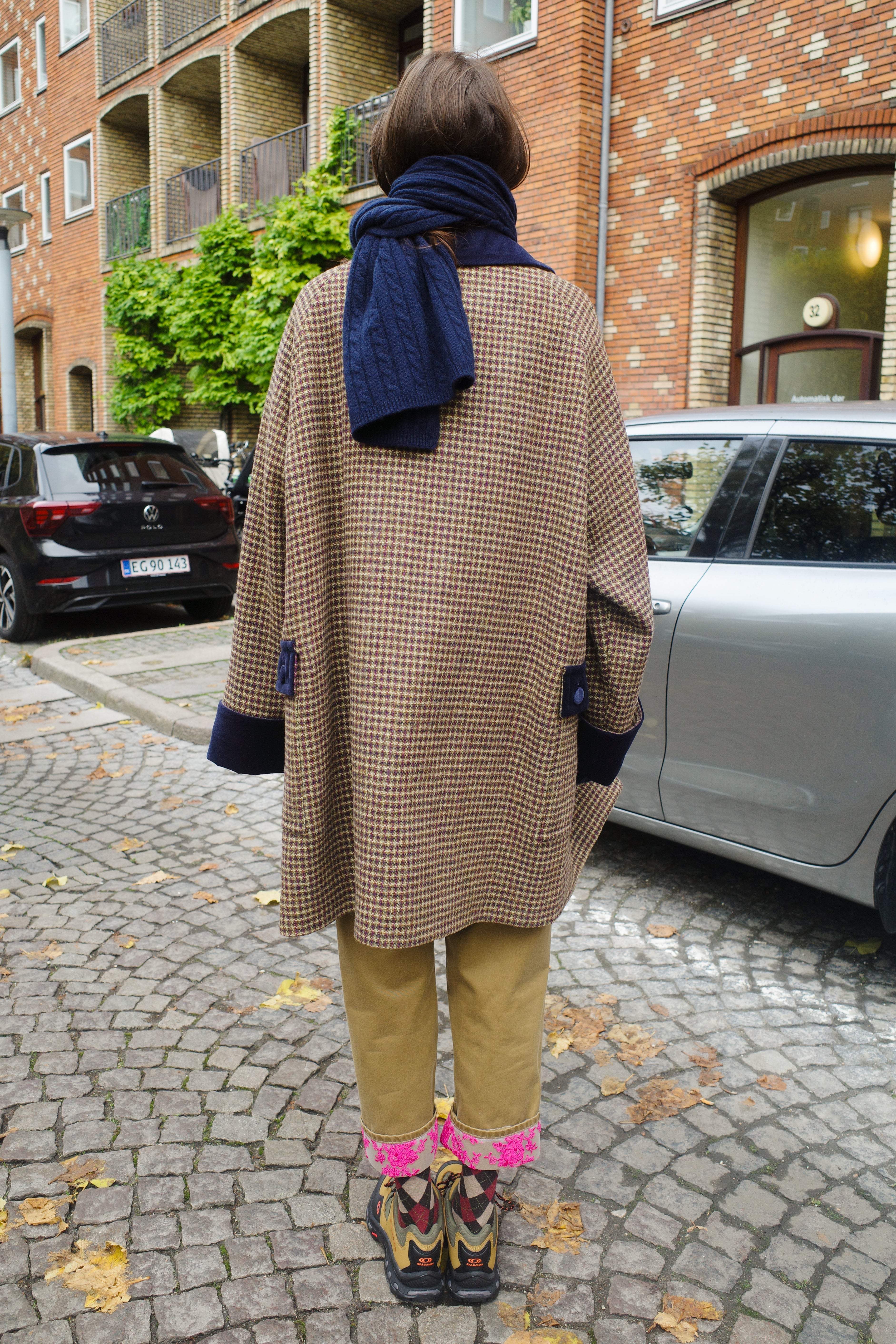 Thea Coat - Purple Harris Tweed Purple