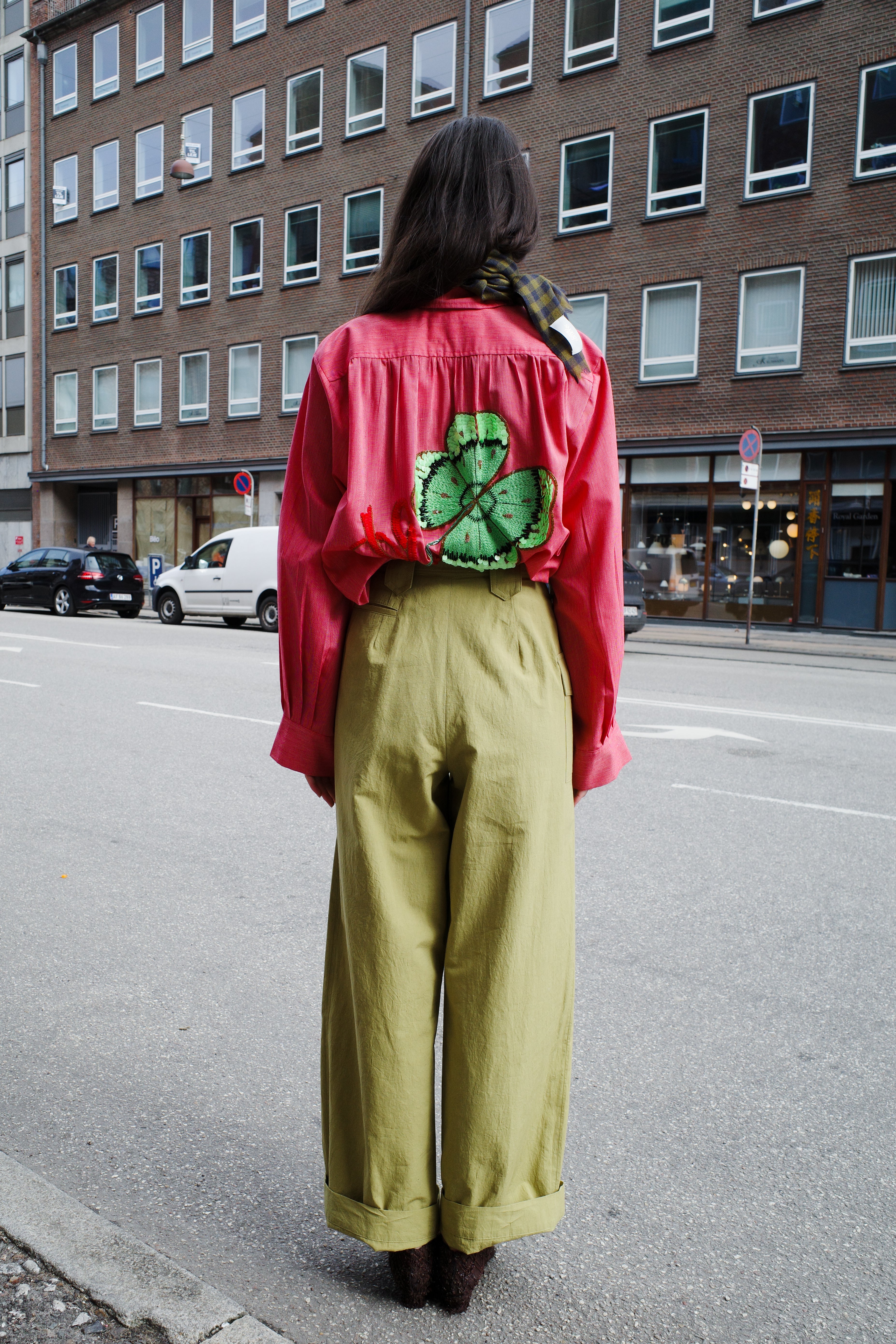 Beatrice Pants - Bright Olive