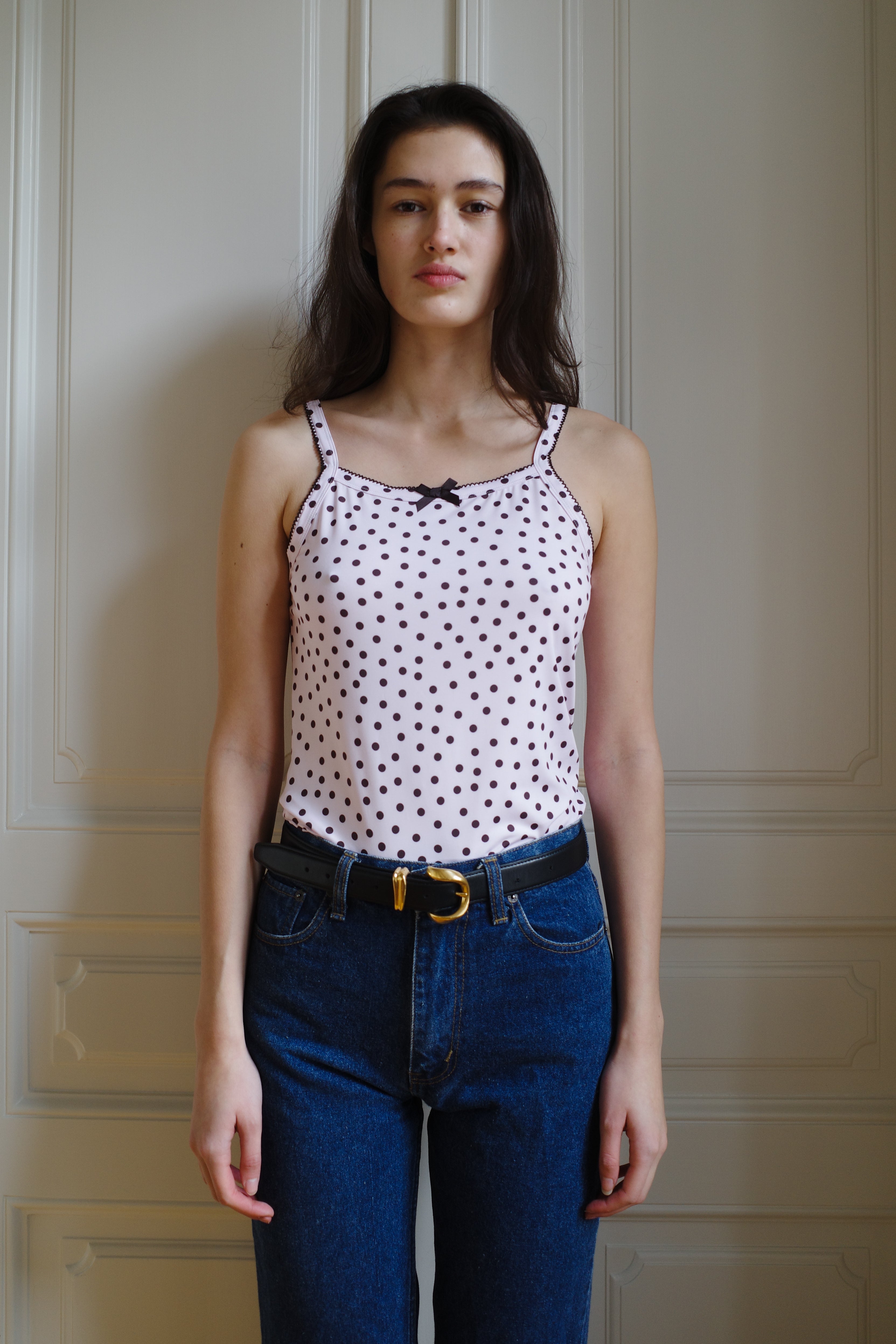 Tank Top Jersey Pink Dots