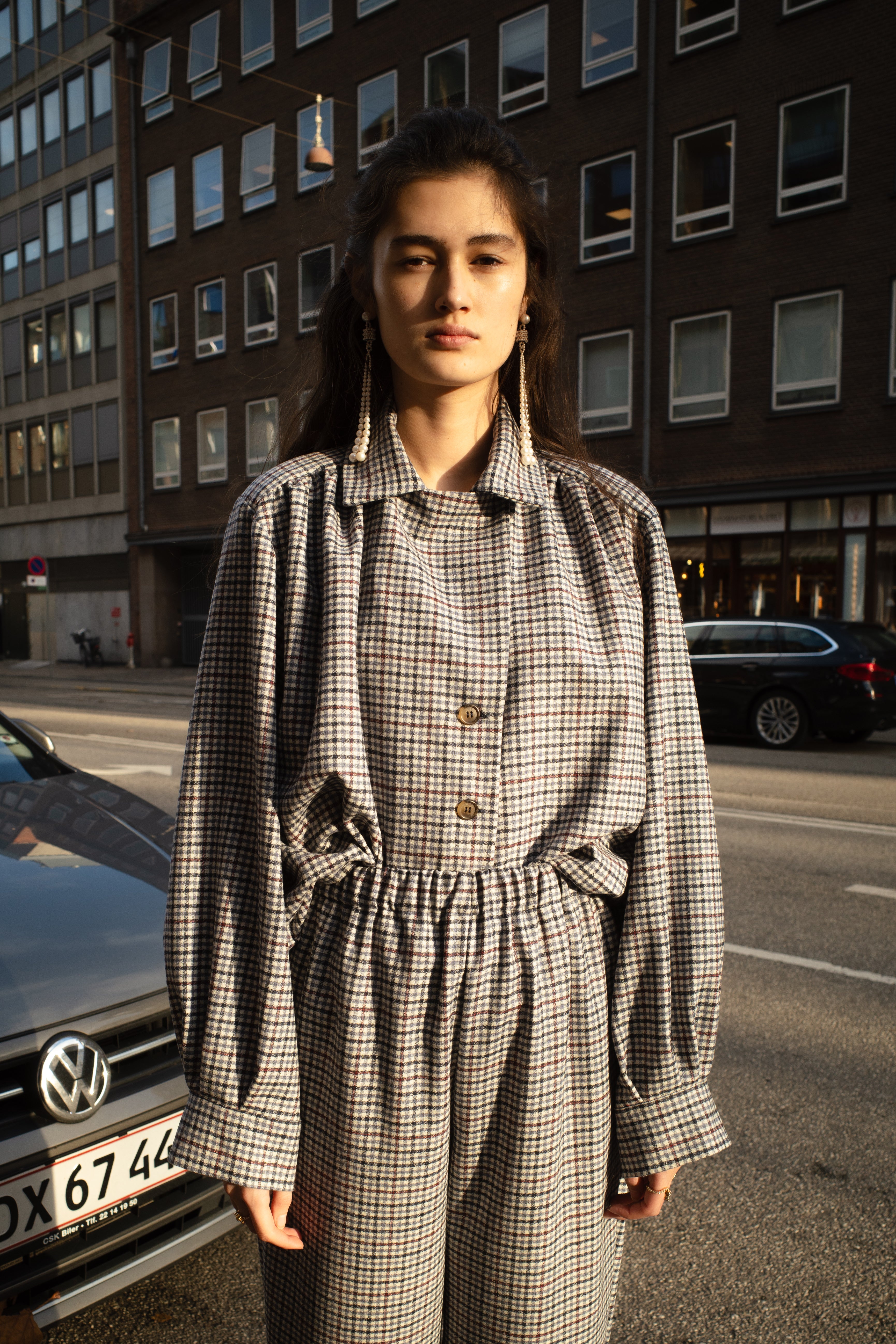 Bonsai Shirt - White Checkered