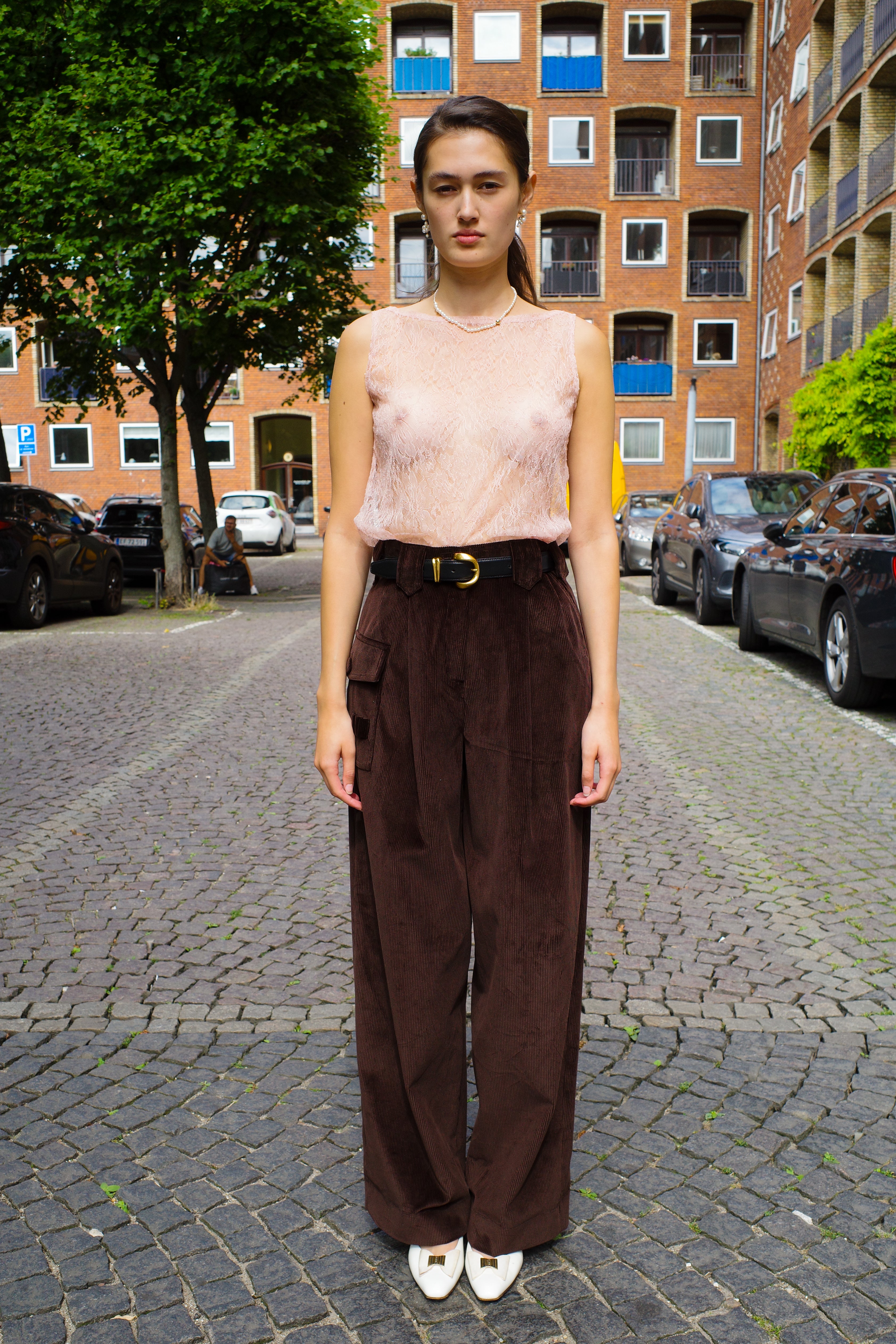 Beatrice Pants Corduroy Brown