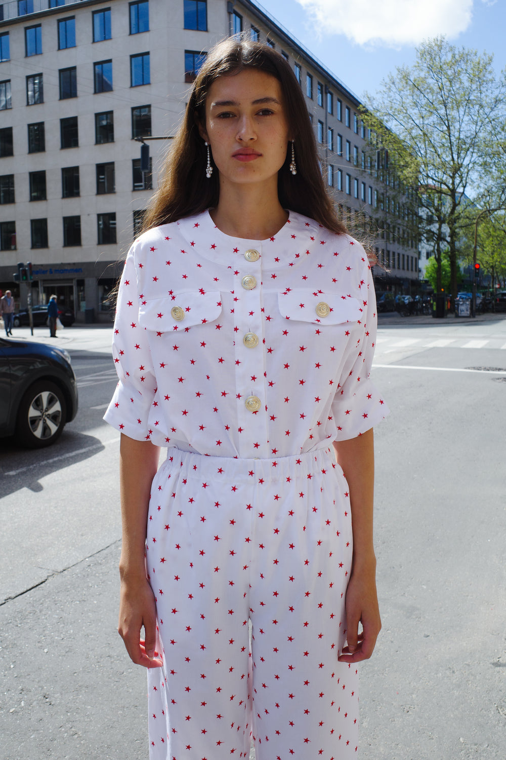 Caro editions polka dot rose hair clip $140 CARO Editions main image 3