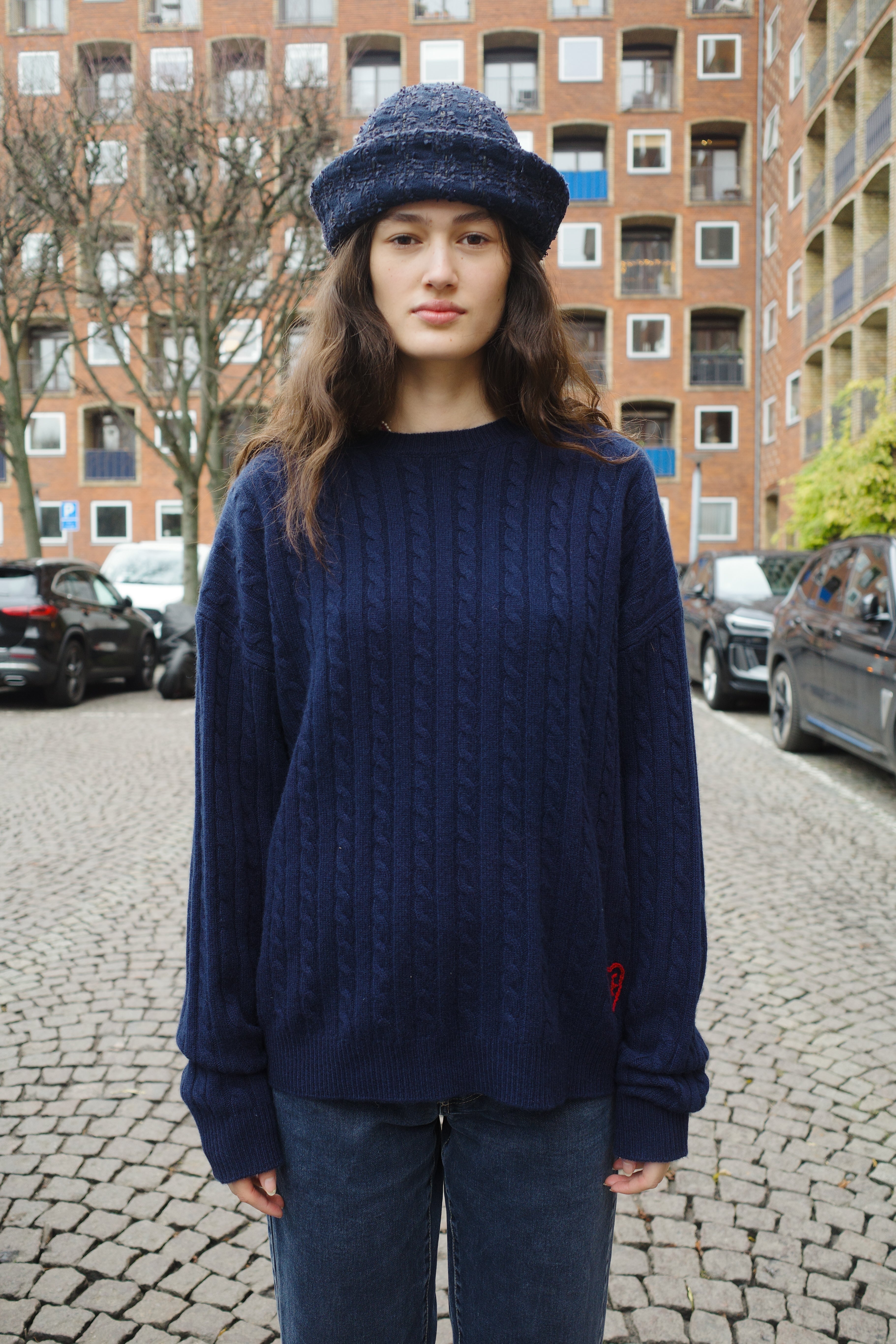 Kimberly Cable Jumper Cashmere Navy