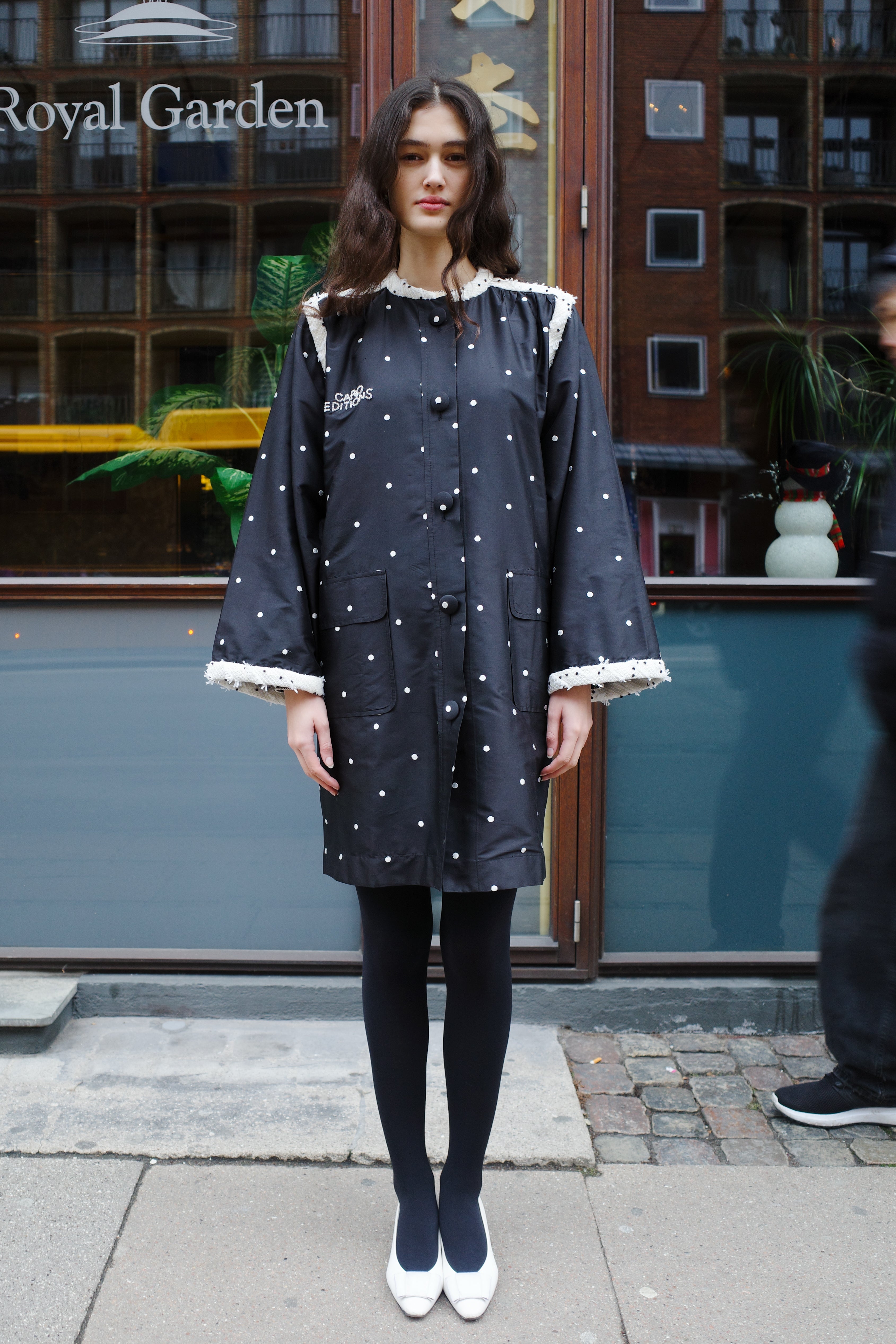 ANNA COAT SILK / CHANEL BLACK