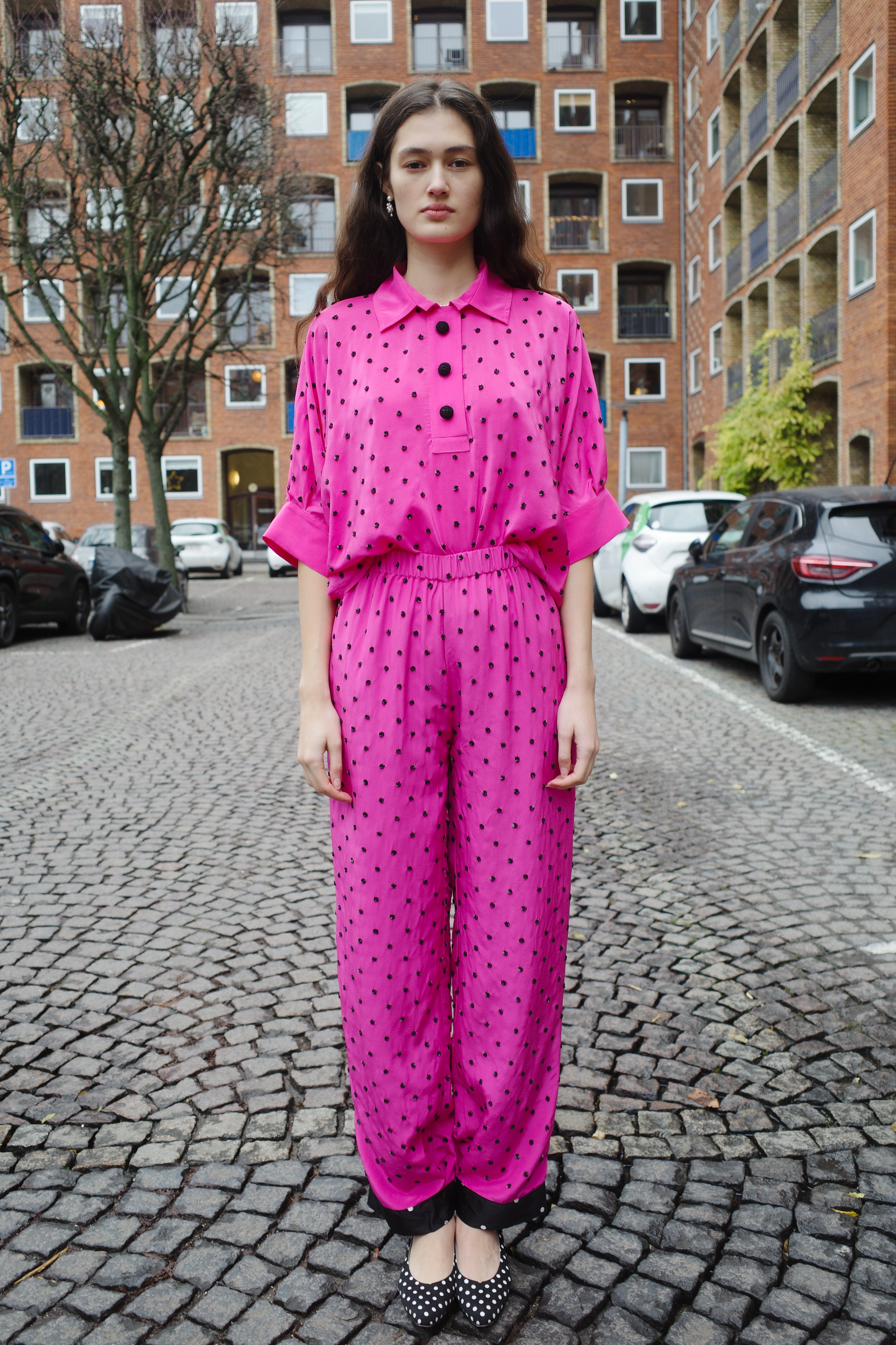 COCO PANTS SILK PINK