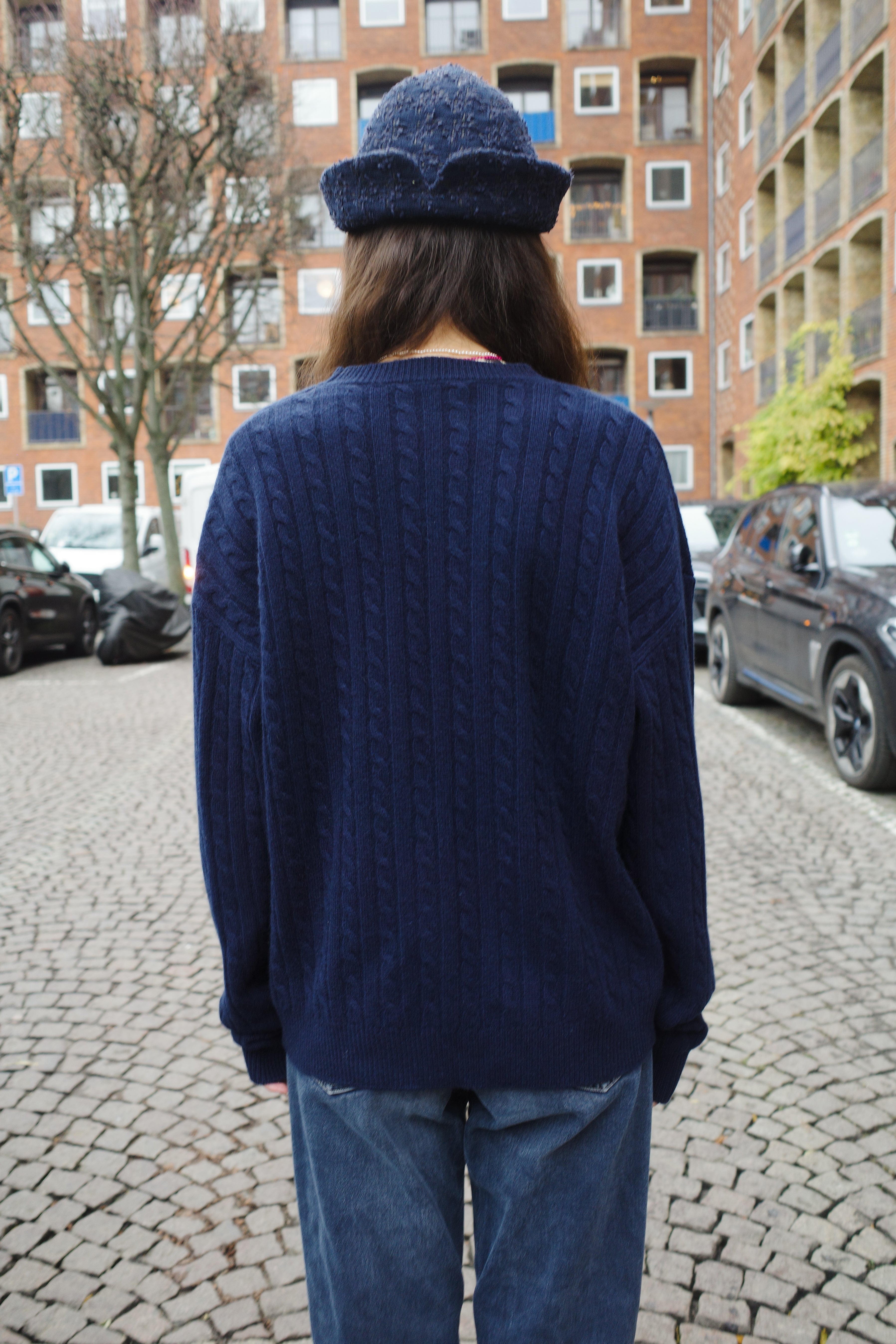 Kimberly Cable Jumper Cashmere Navy