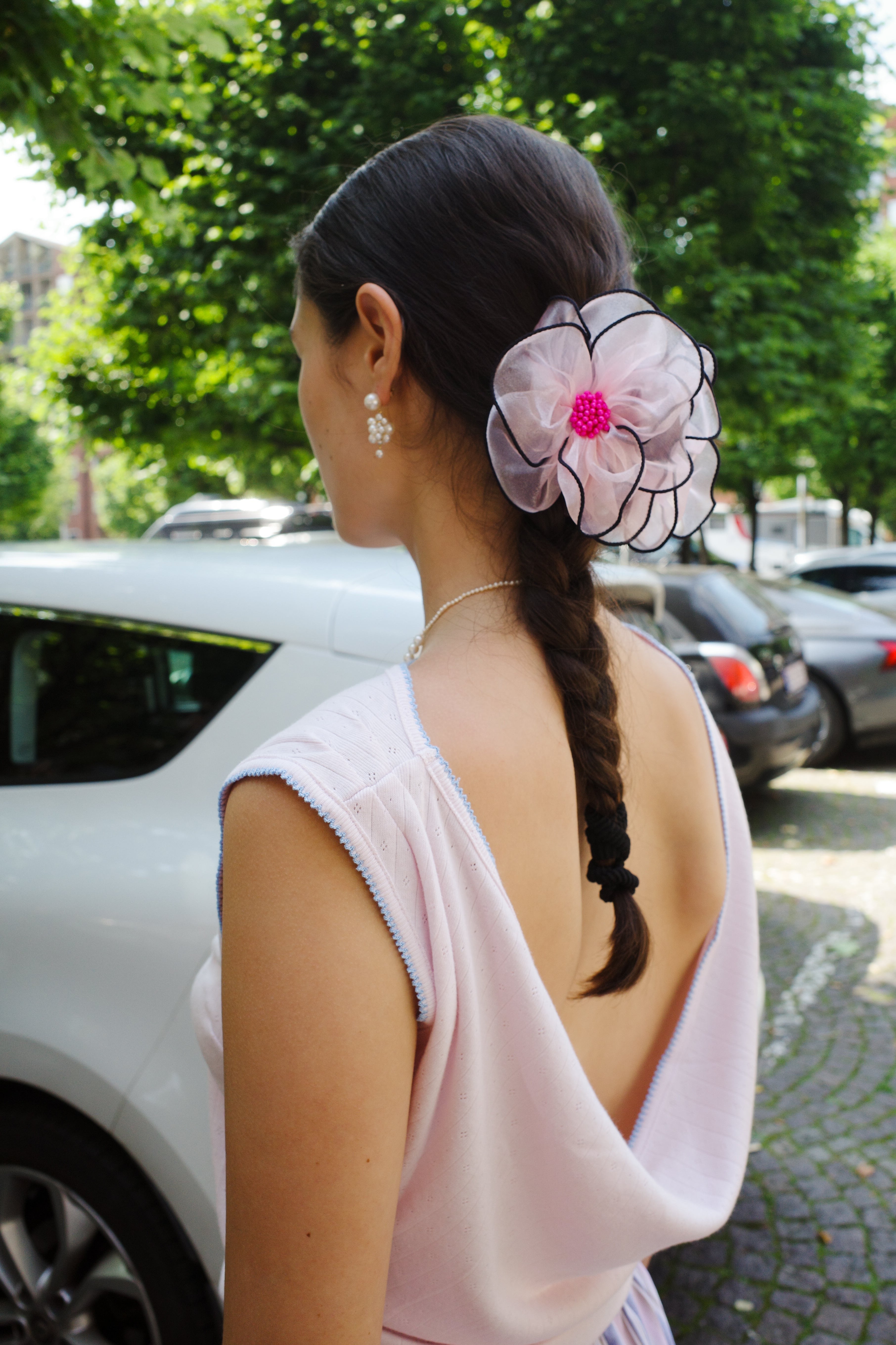 Lily Hair Clip - pale pink